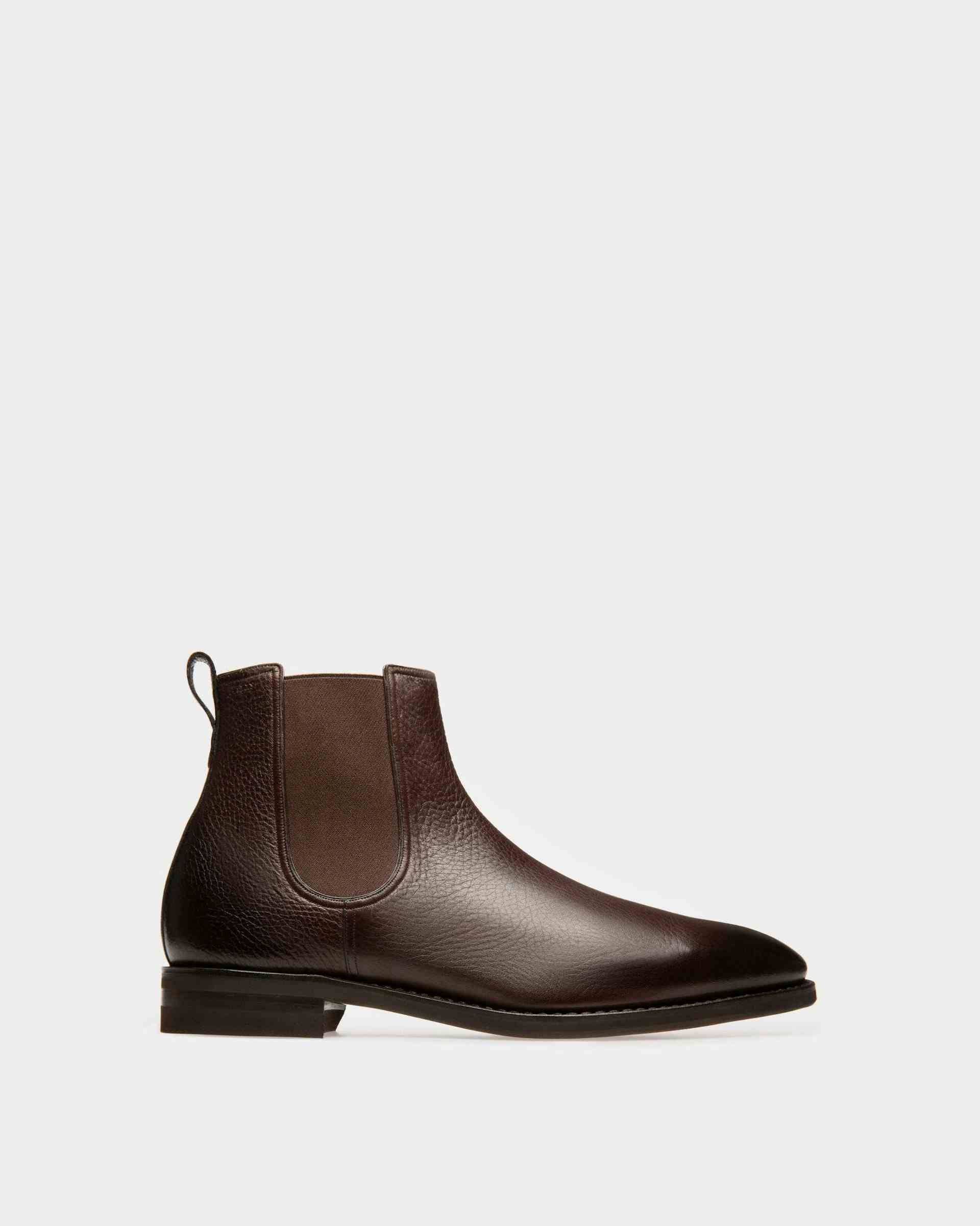 Scribe Novo Booties In Coffee Leather - Men's - Bally