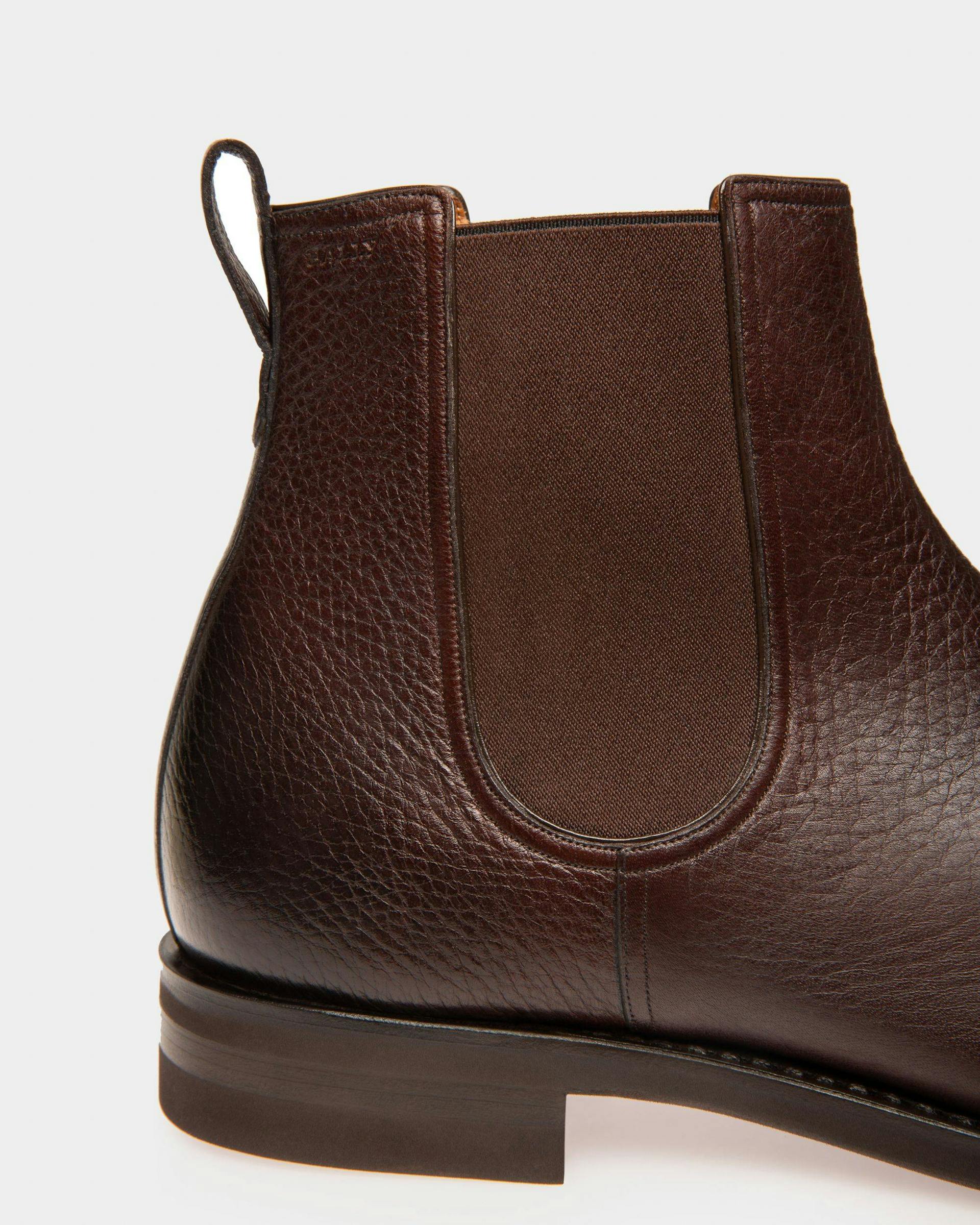 Scribe Novo Booties In Coffee Leather - Men's - Bally - 03
