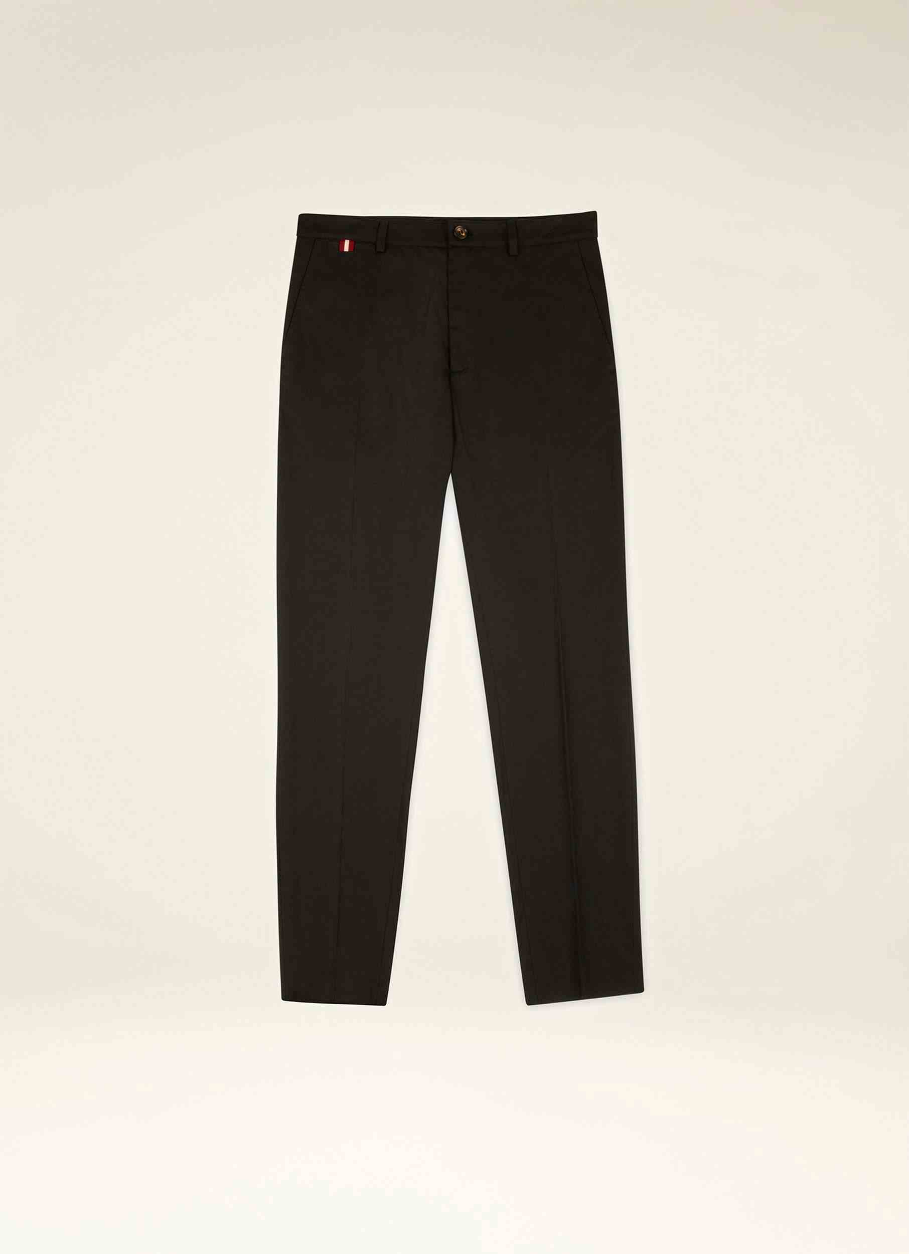 Pantaloni Slim-Fit In Cotone Tecnico Navy - Uomo - Bally