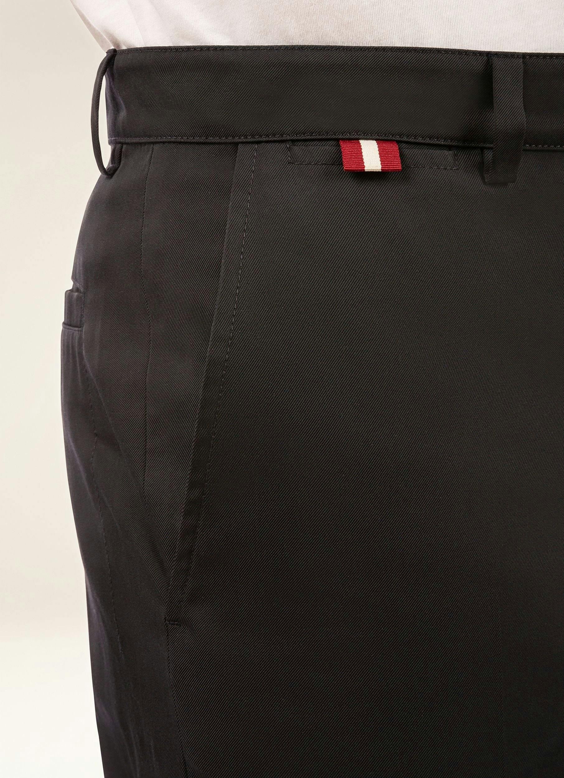 Pantaloni Slim-Fit In Cotone Tecnico Navy - Uomo - Bally - 02