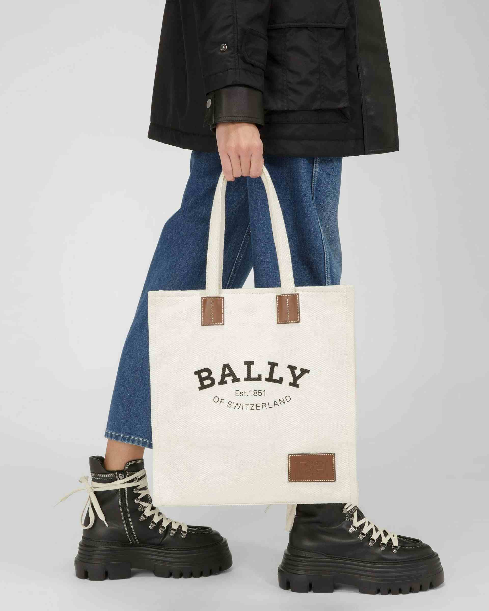 Crystalia Tote Bag In Tessuto Color Naturale - Donna - Bally