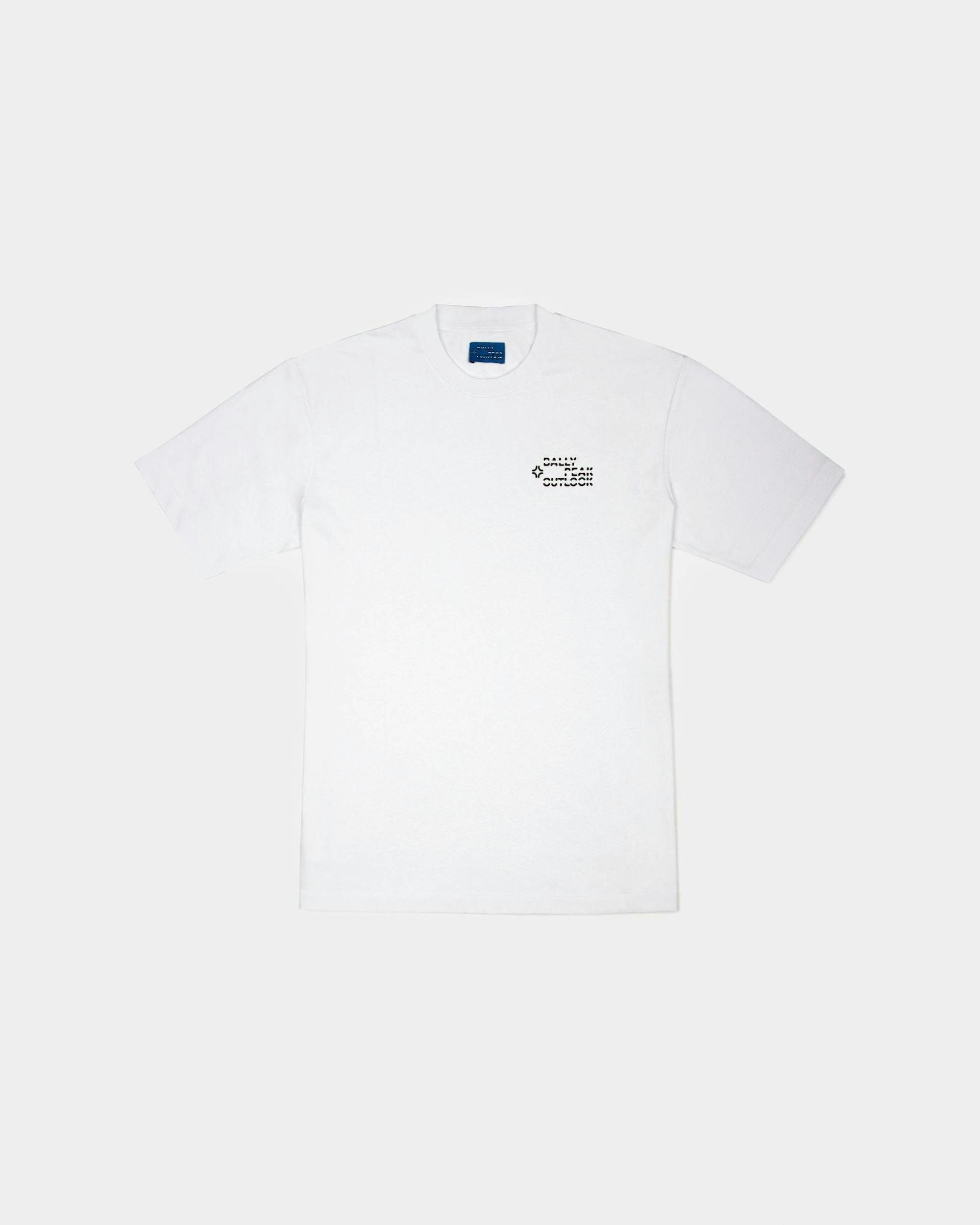 T-Shirt In Cotone Biologico Bianco - Uomo - Bally - 01