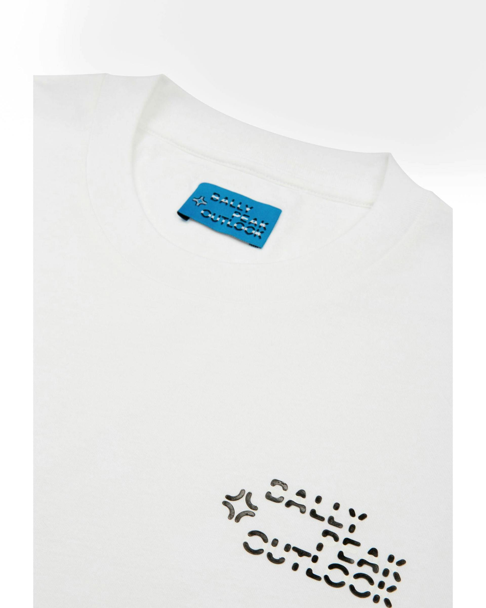 T-Shirt In Cotone Biologico Bianco - Uomo - Bally - 03