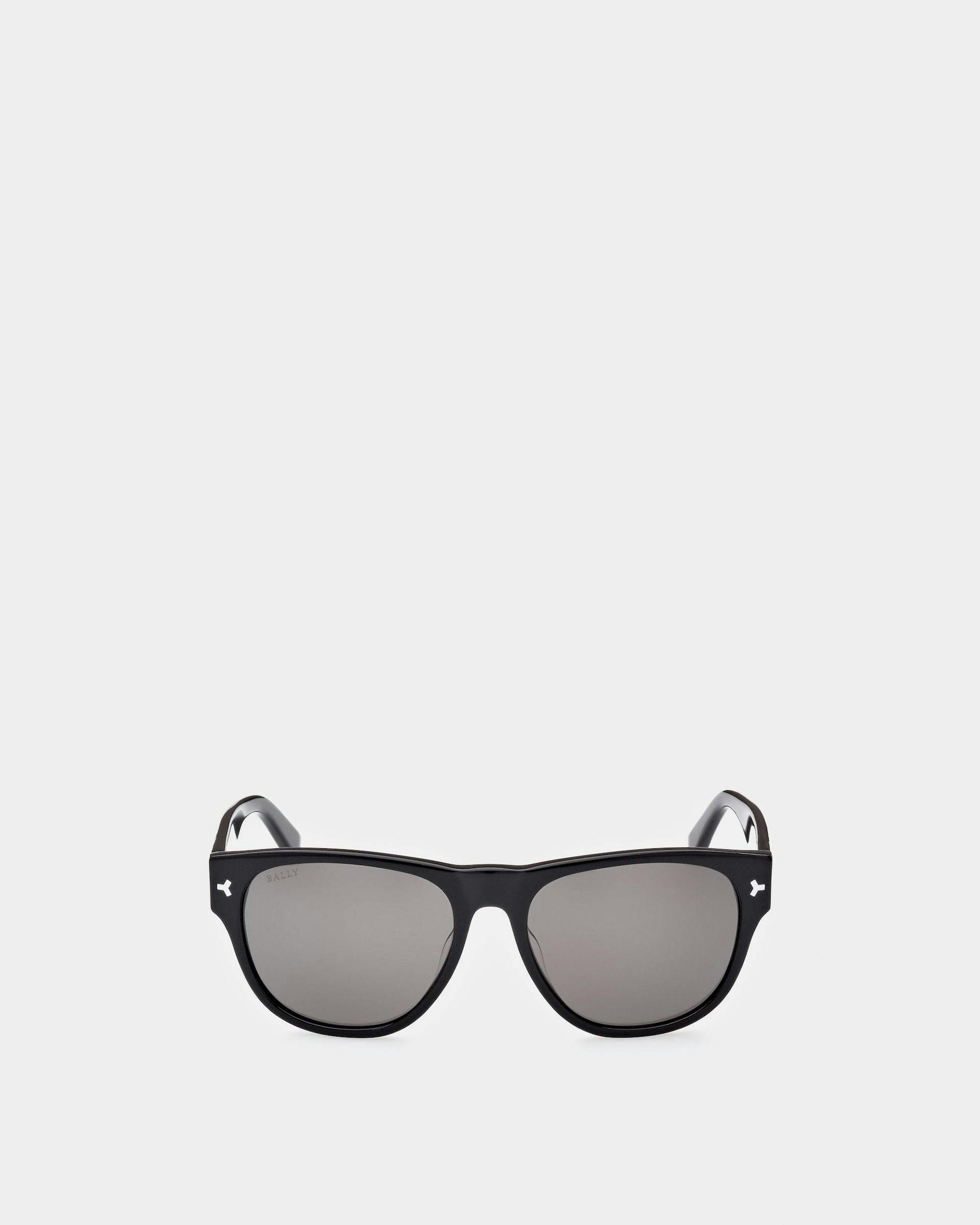 Medel Acetate Sunglasses In Black - Men's - Bally - 01