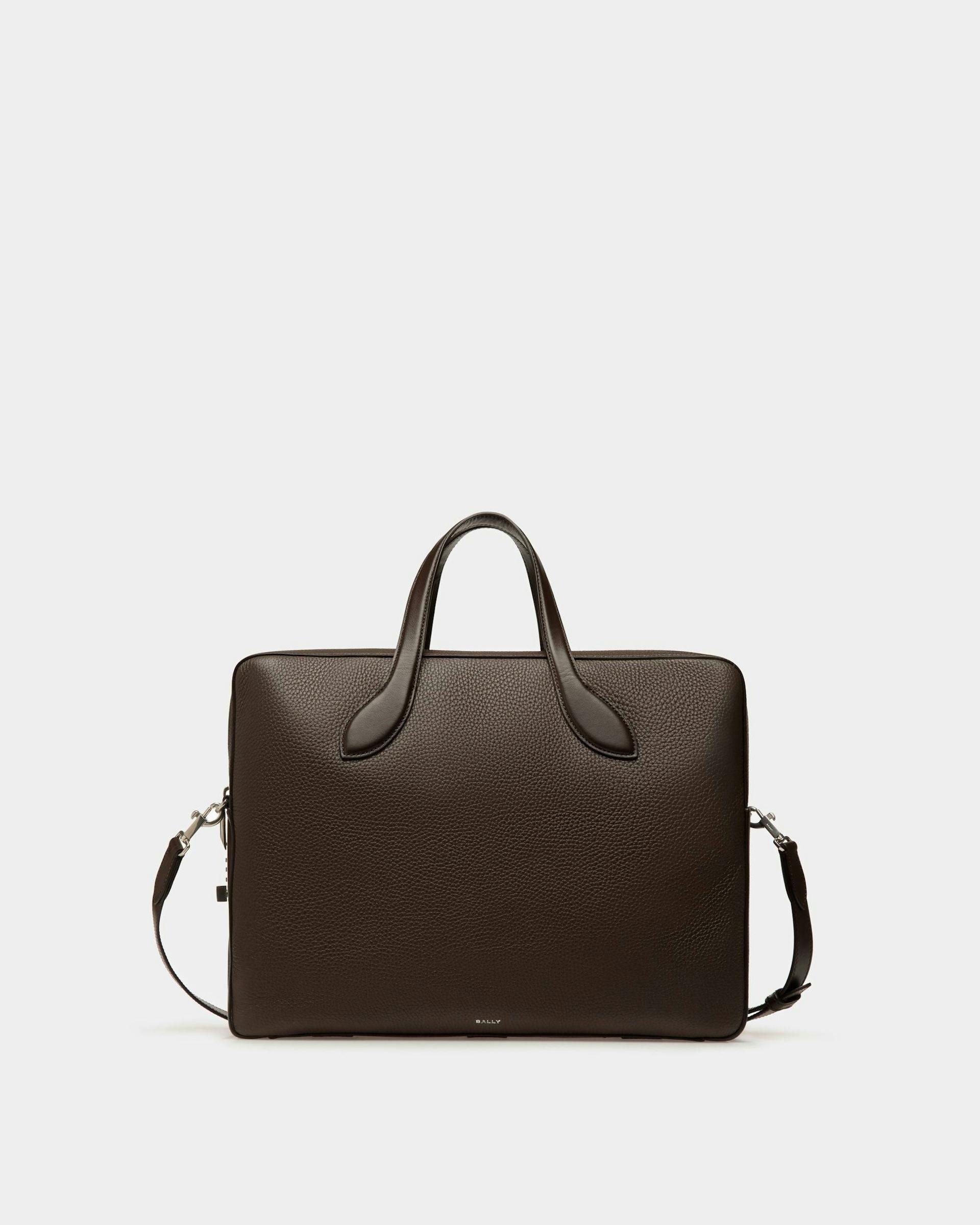 Lago Briefcase In Brown Leather - Men's - Bally - 01