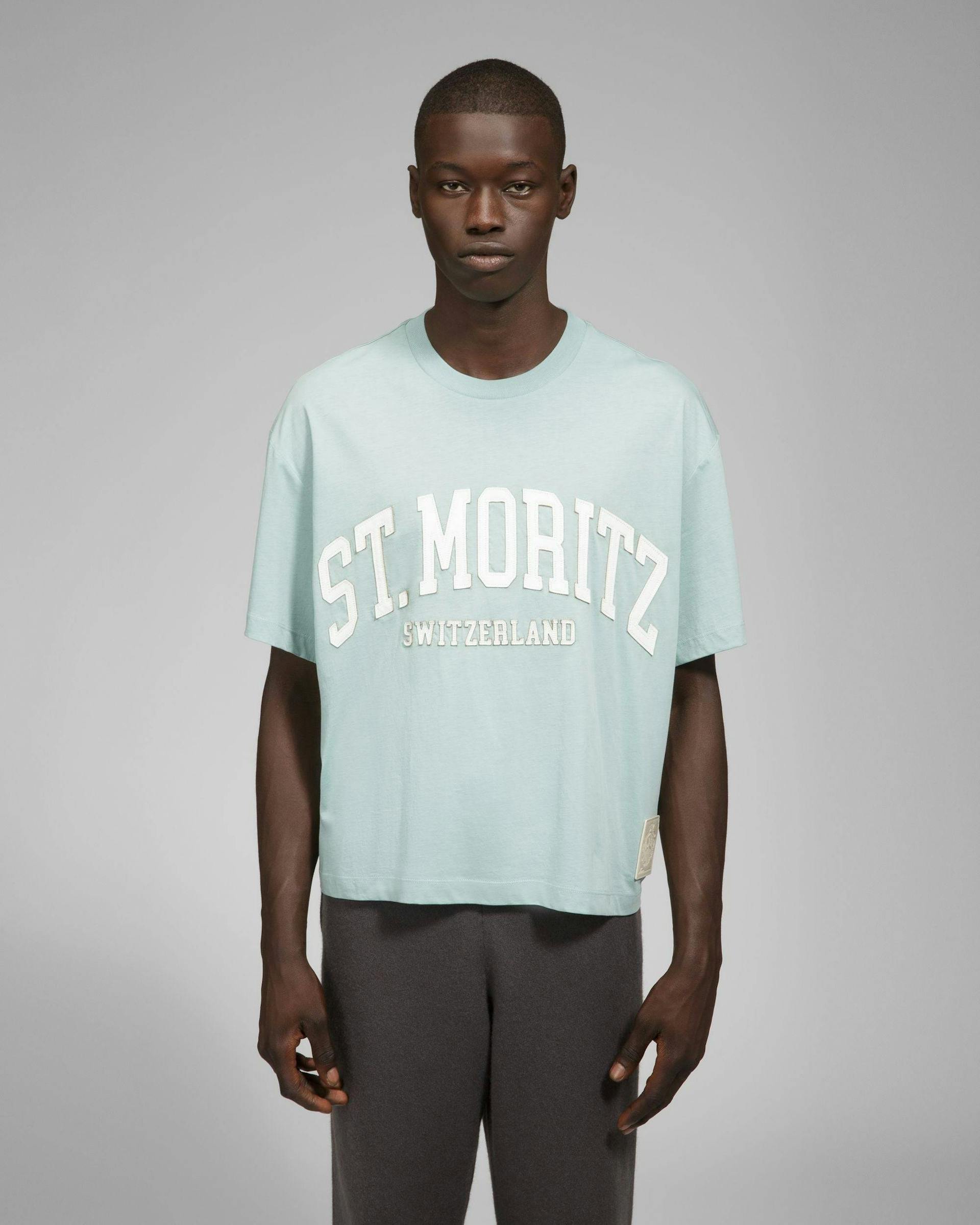 T-Shirt St. Moritz In Cotone Blu - Uomo - Bally - 02
