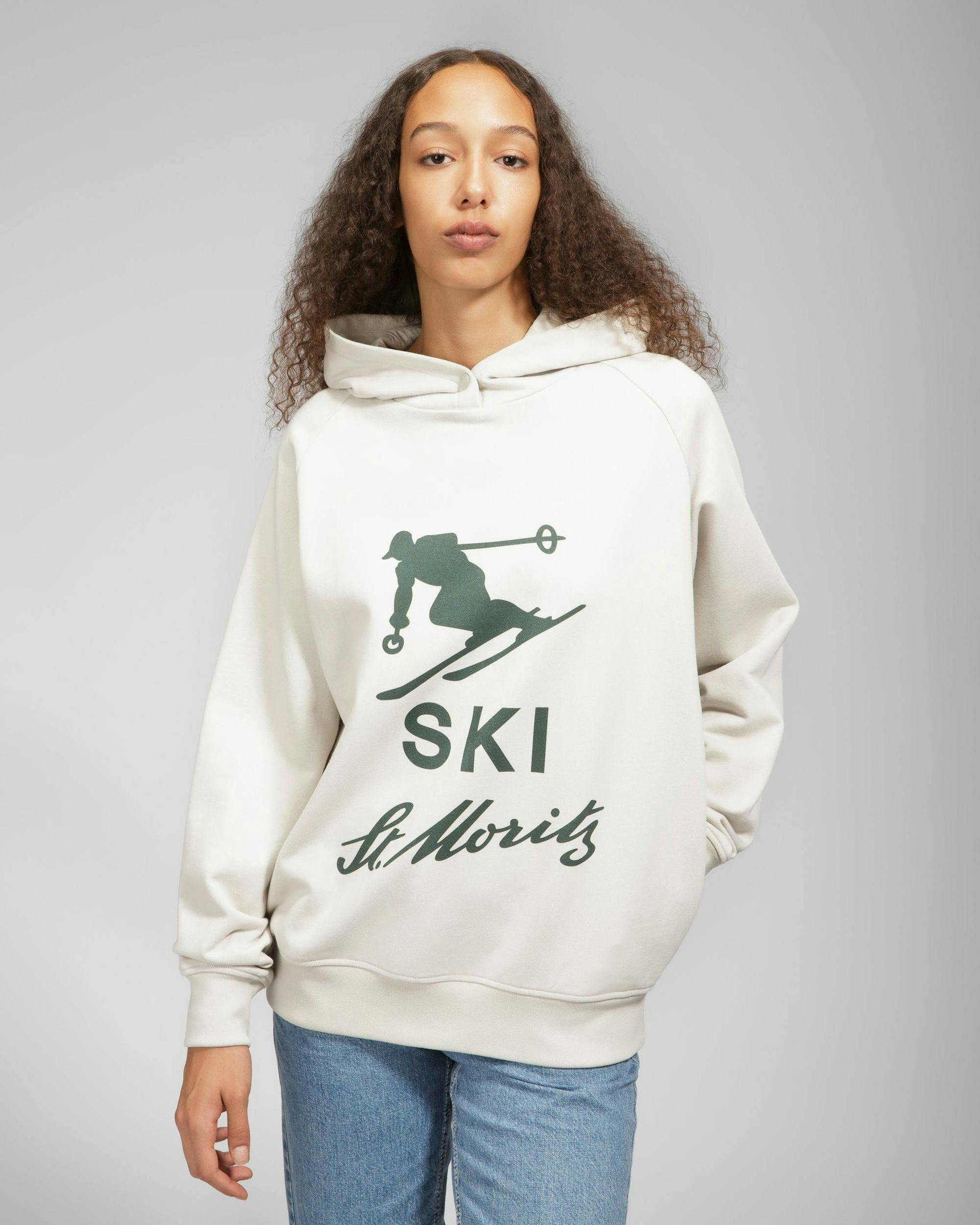 Ski St Moritz Hoodie Cotton Sweatshirt In Grey - Men's - Bally - 01
