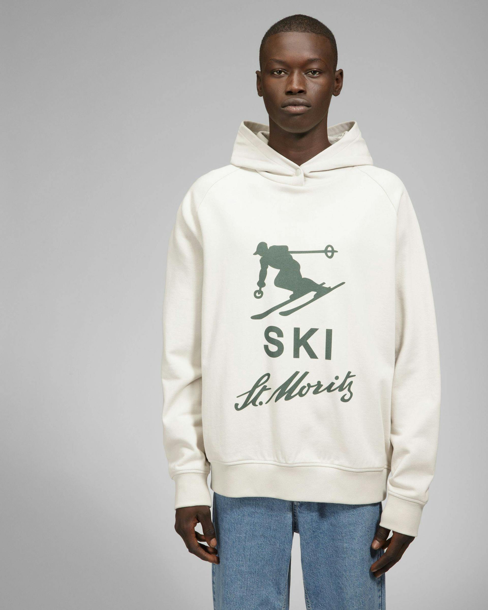 Ski St Moritz Hoodie Cotton Sweatshirt In Grey - Men's - Bally - 06