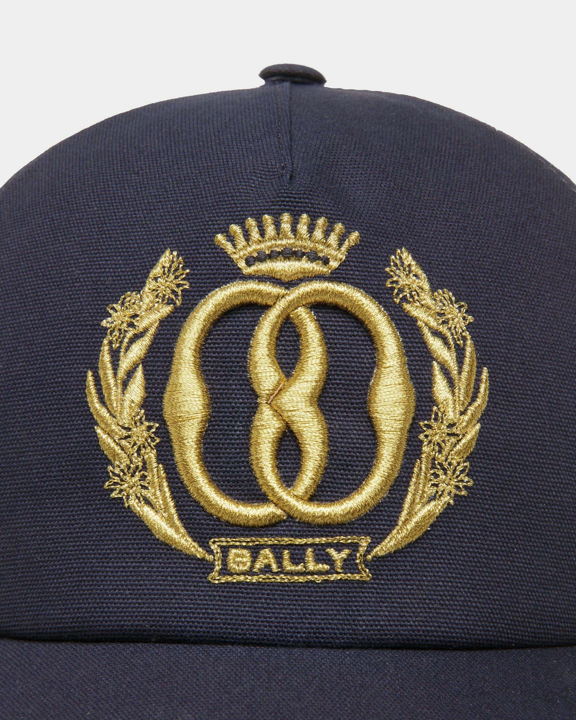 Emblem Baseballmütze Aus Baumwolle in Mitternachtsblau - Herren - Bally - 04