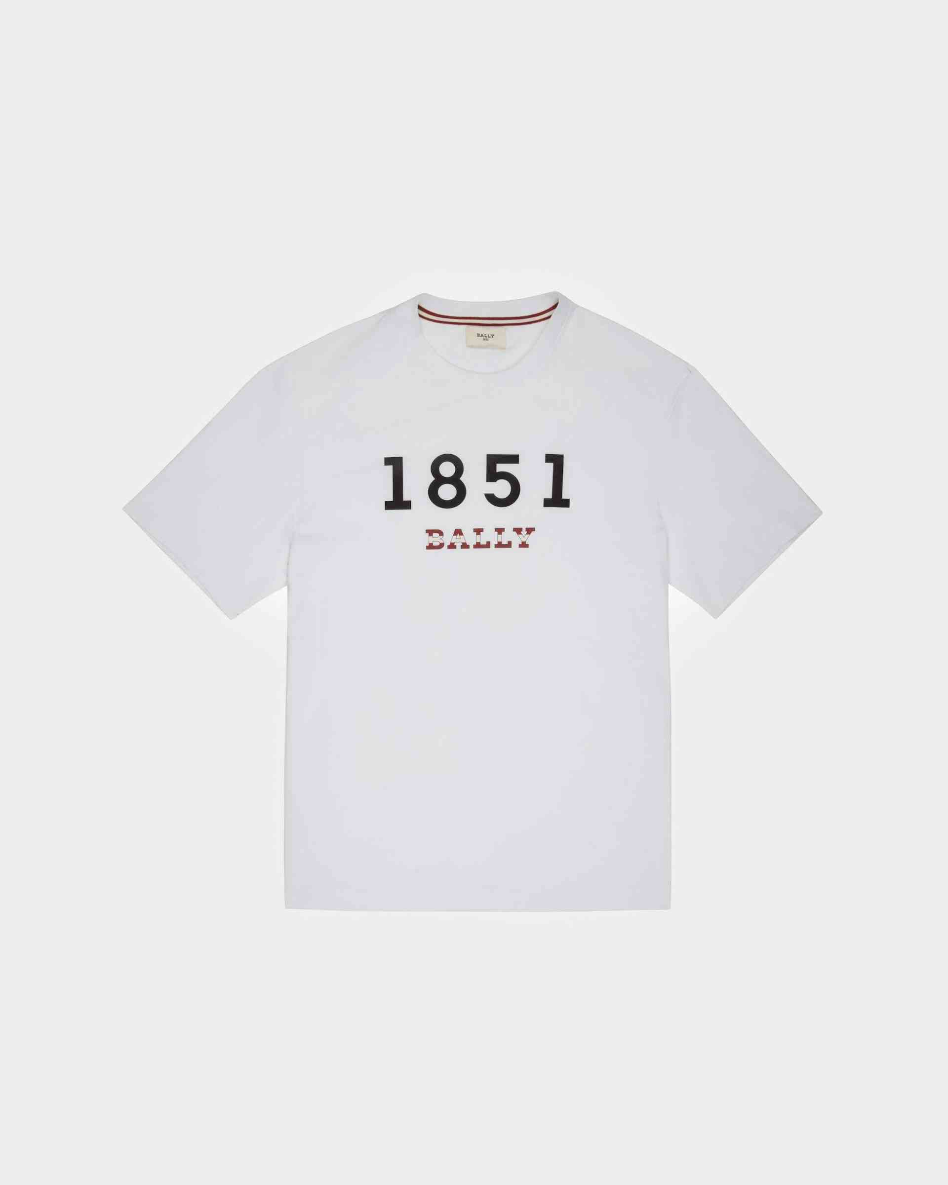 T-Shirt 1851 In Cotone Colore Bianco - Uomo - Bally