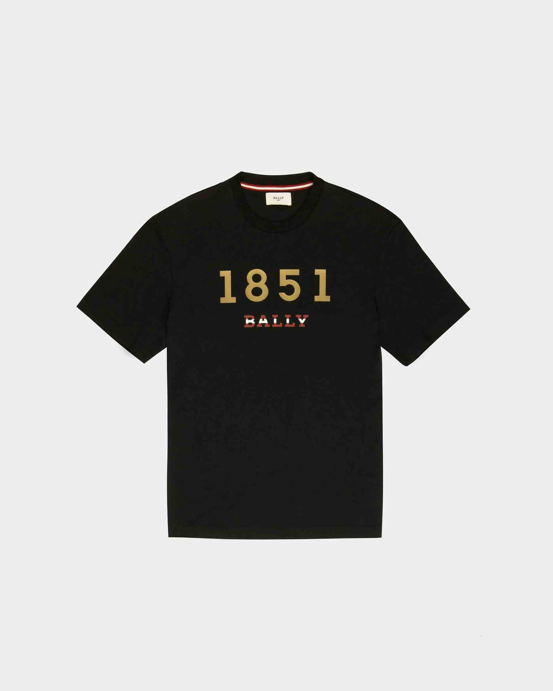 T-Shirt En Coton Noir - Homme - Bally