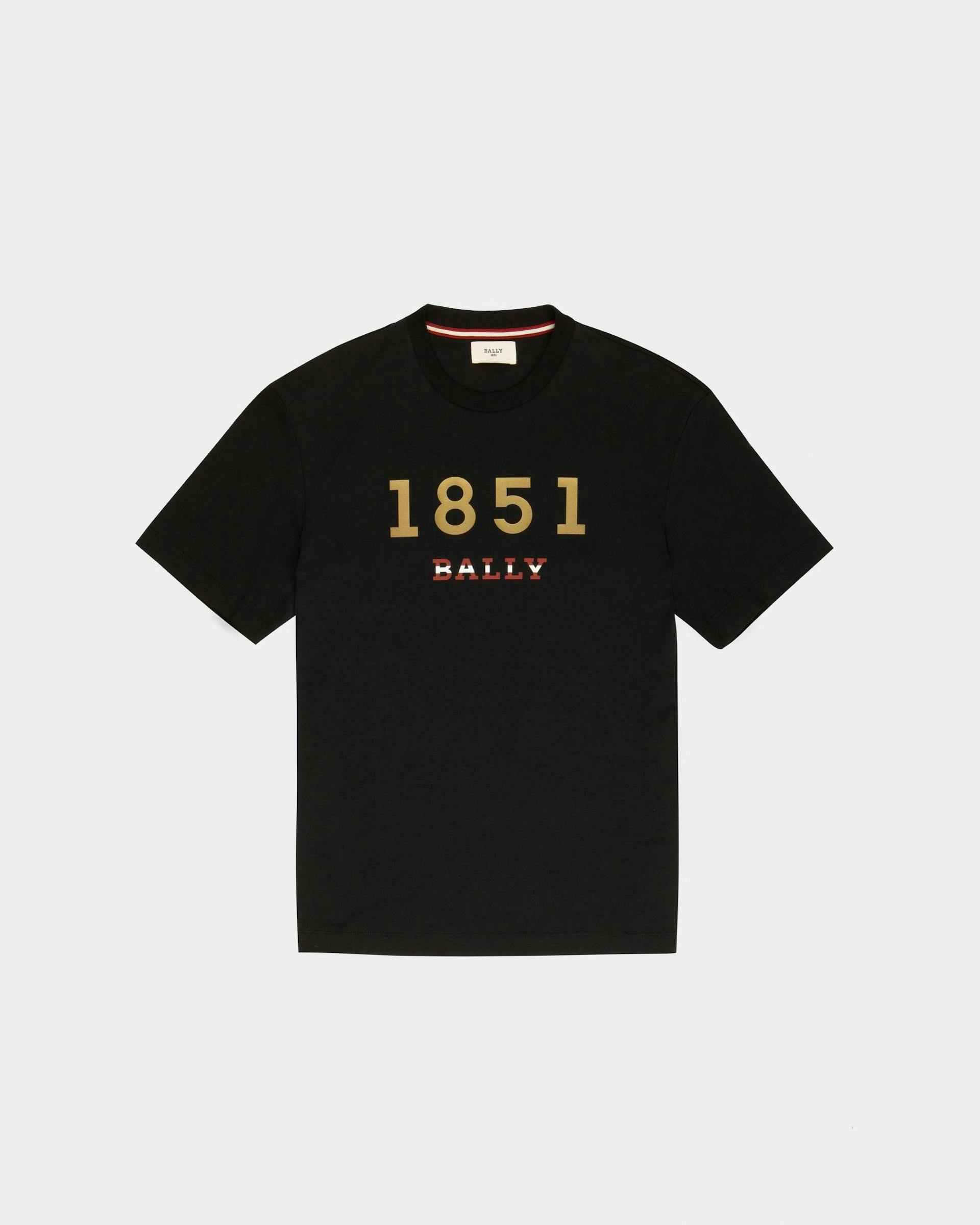 T-Shirt En Coton Noir - Homme - Bally - 01