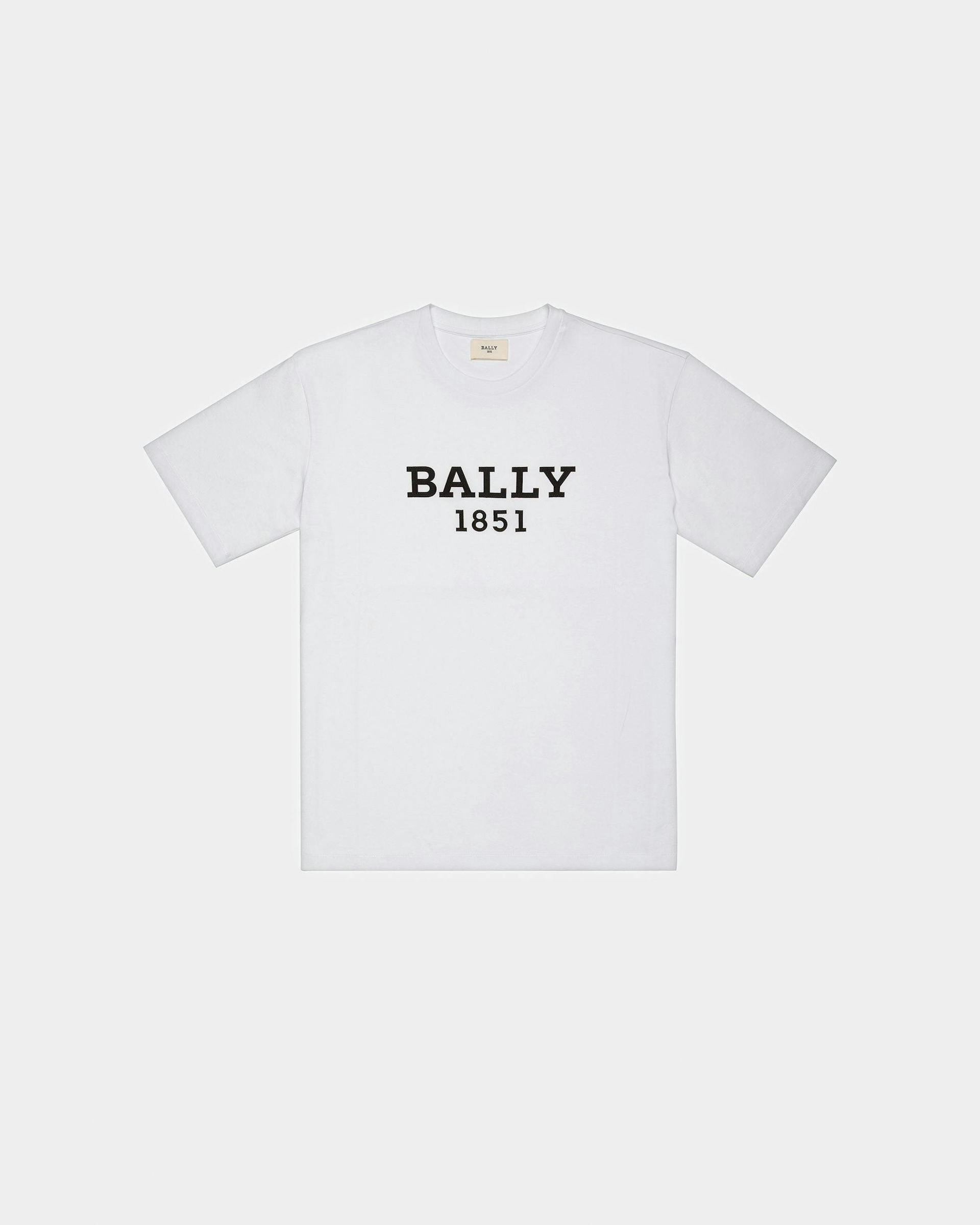 Bally 1851 T-Shirt In Cotone Biologico Bianco - Uomo - Bally - 01