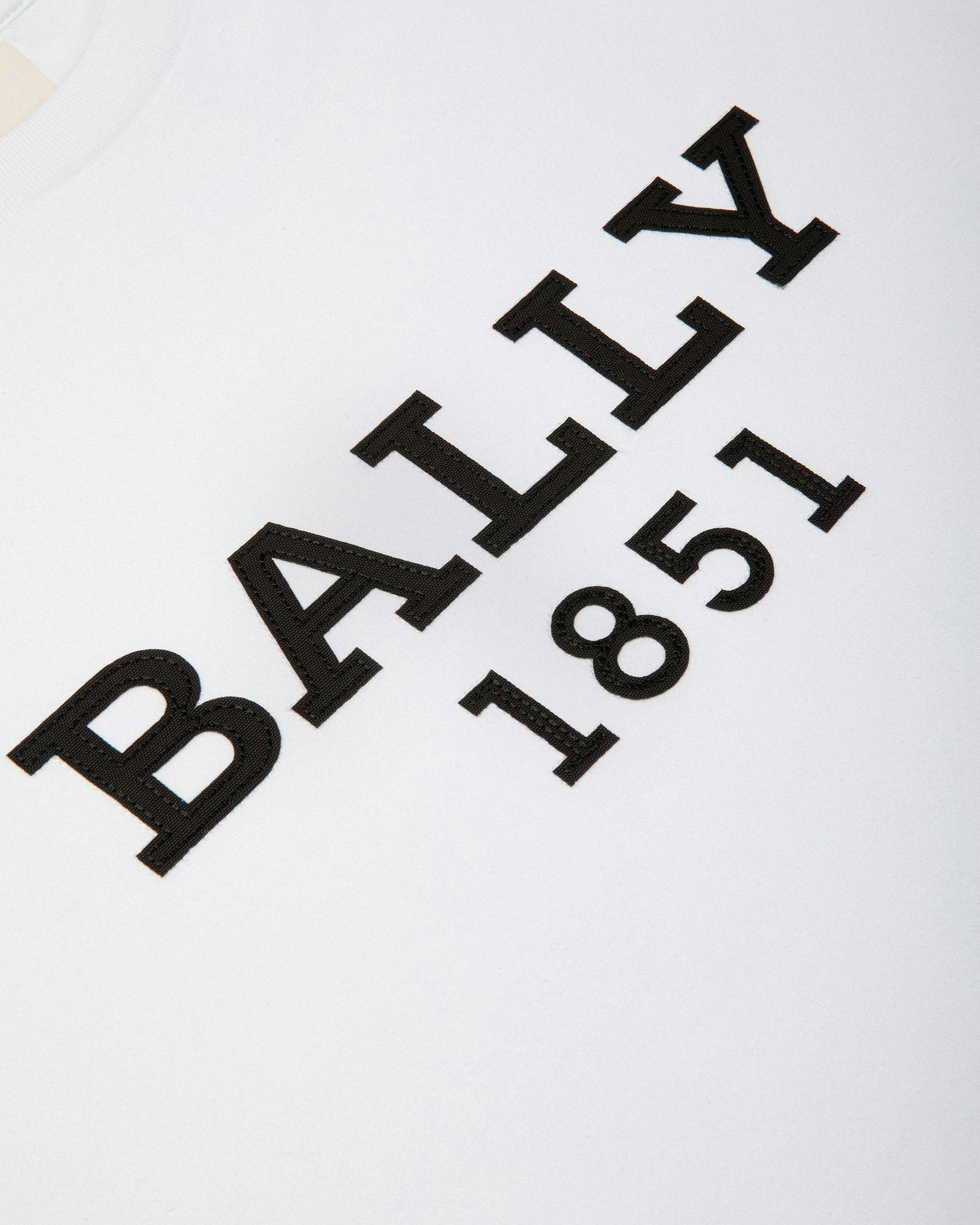Bally 1851 T-Shirt Aus Bio-Baumwolle In Weiß - Herren - Bally - 02