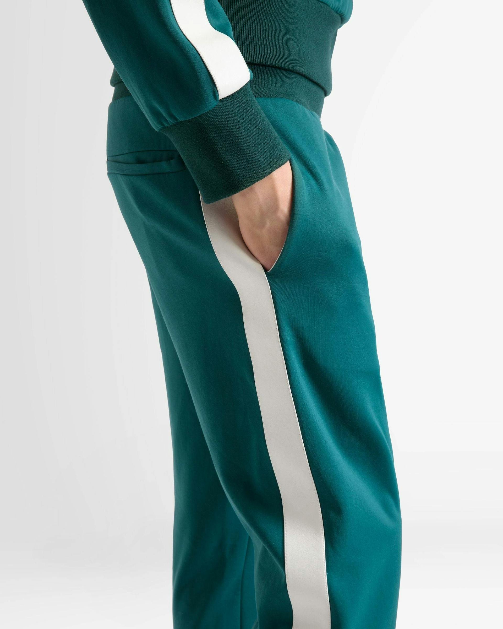 Pantalone Sportivo In Misto Cotone Verde - Uomo - Bally - 04