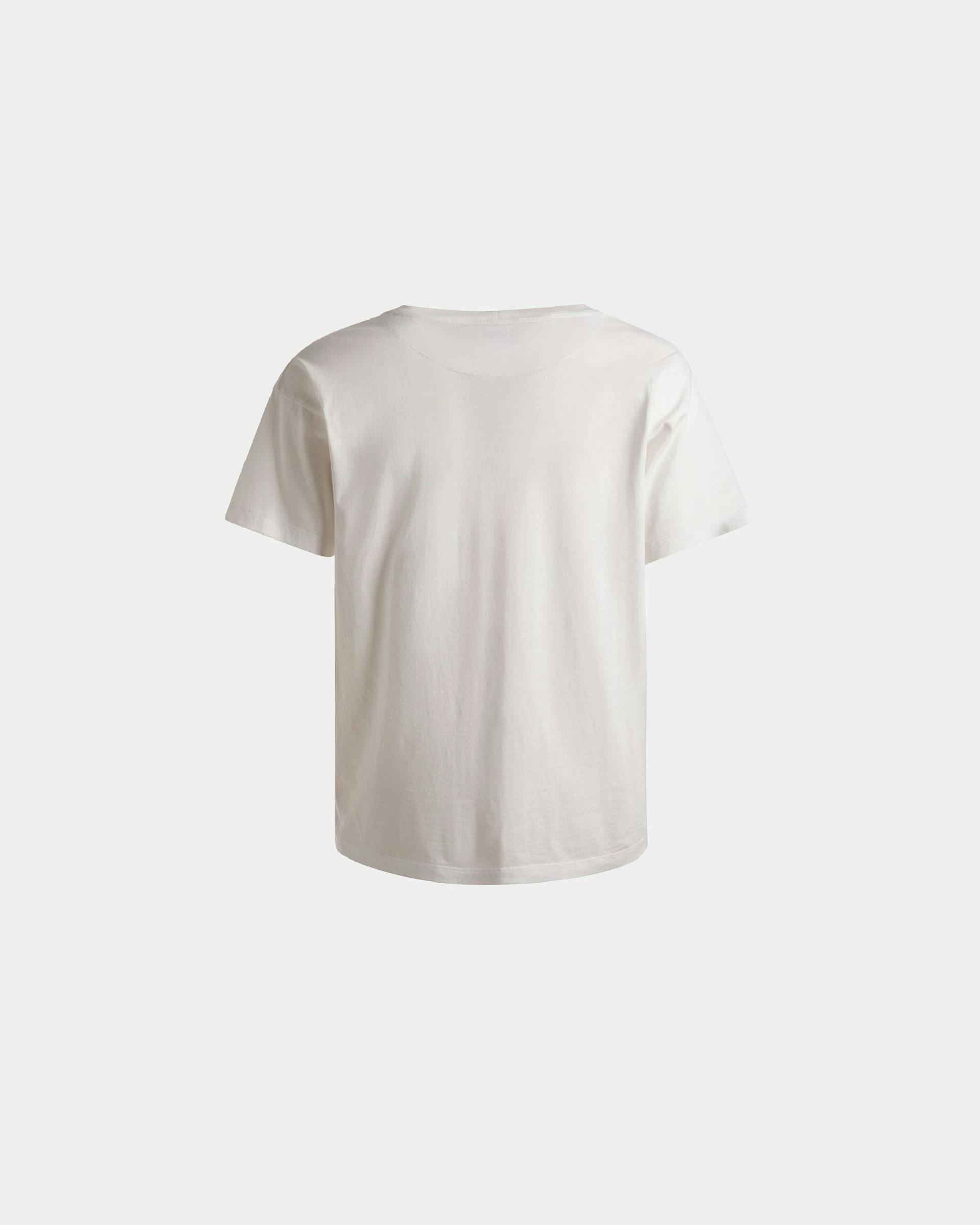T-Shirt Stampa Train In Cotone Bianco - Uomo - Bally - 07