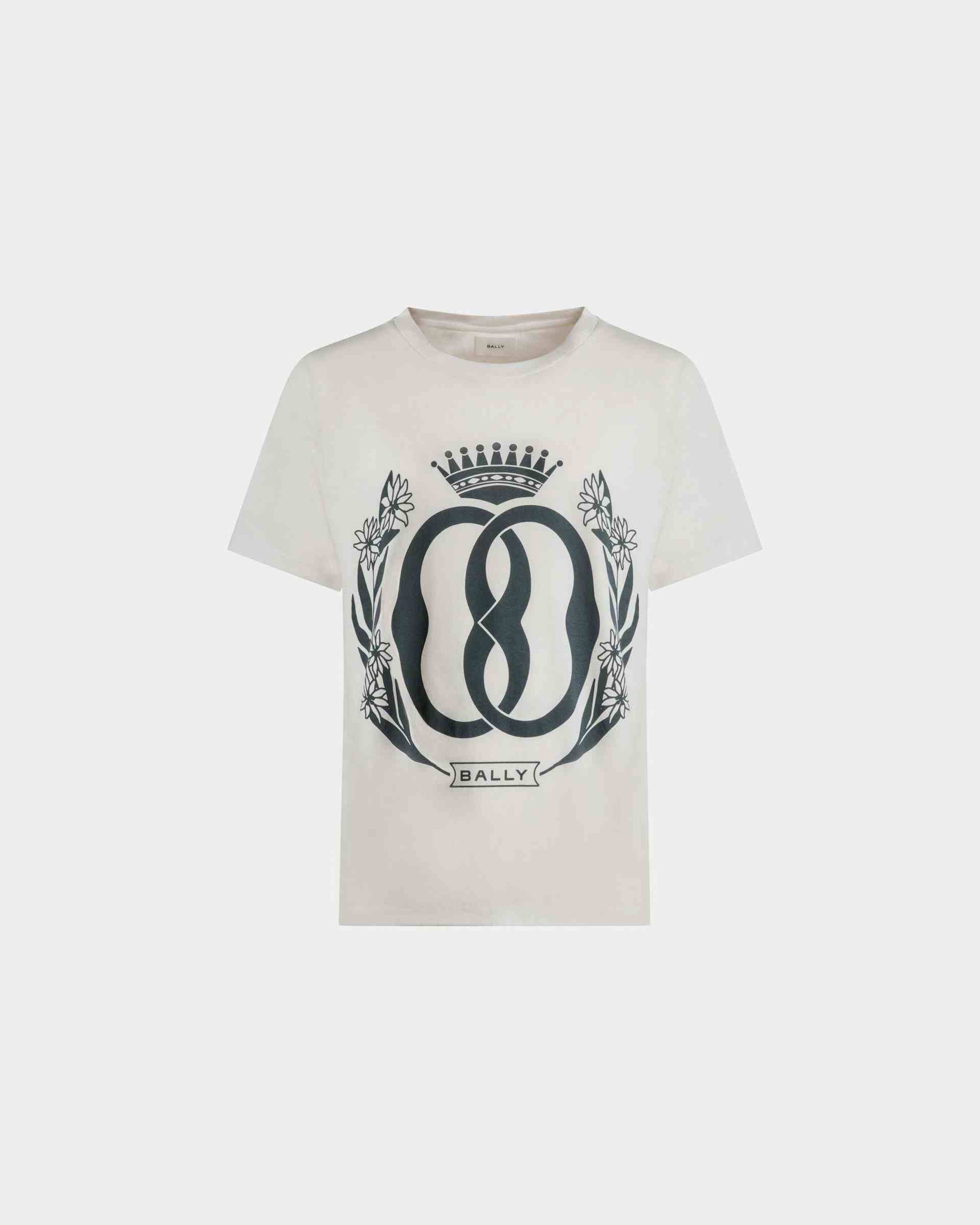 T-Shirt mit Foliendruck Aus weißer Baumwolle - Herren - Bally