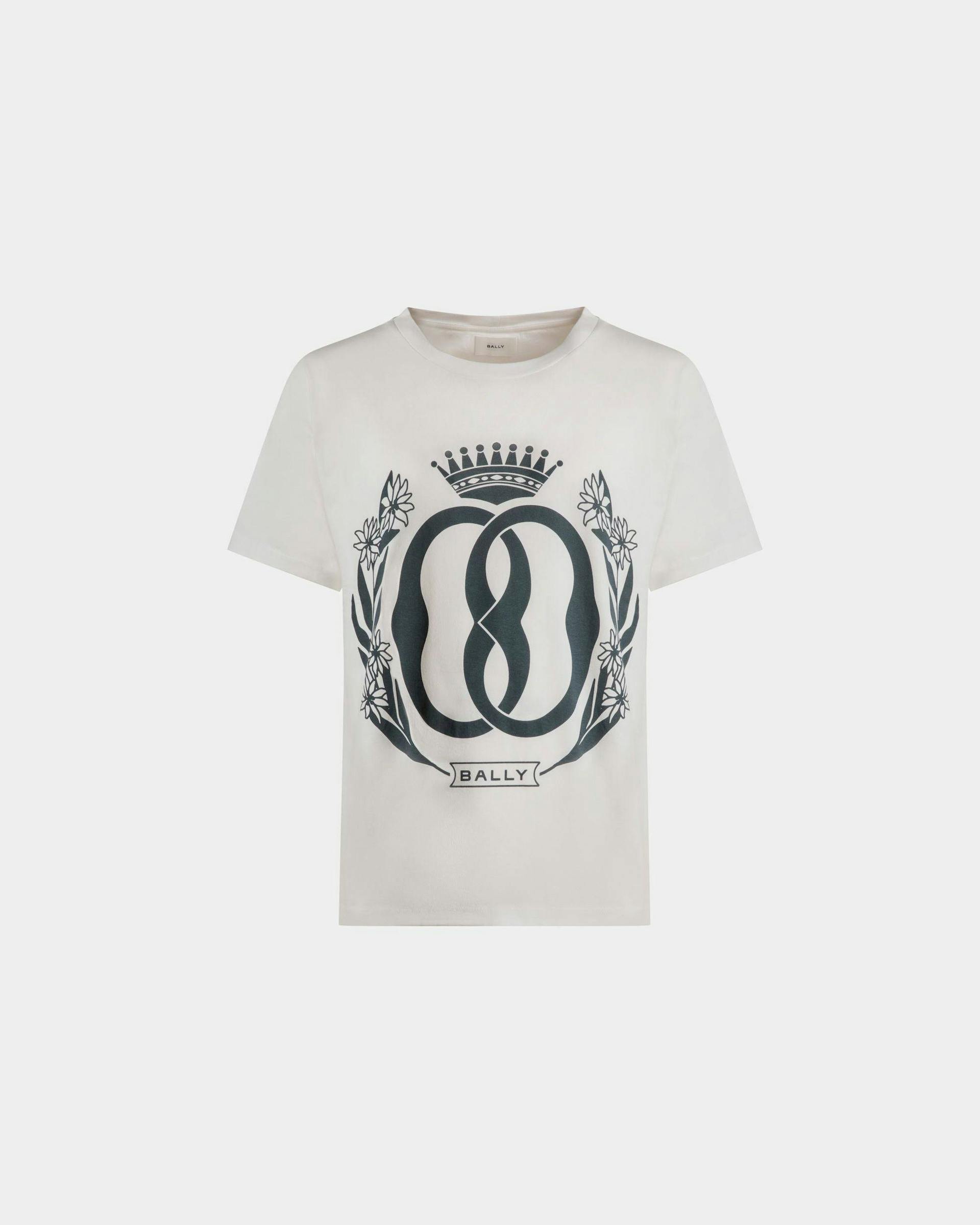 T-Shirt mit Foliendruck Aus weißer Baumwolle - Herren - Bally - 01
