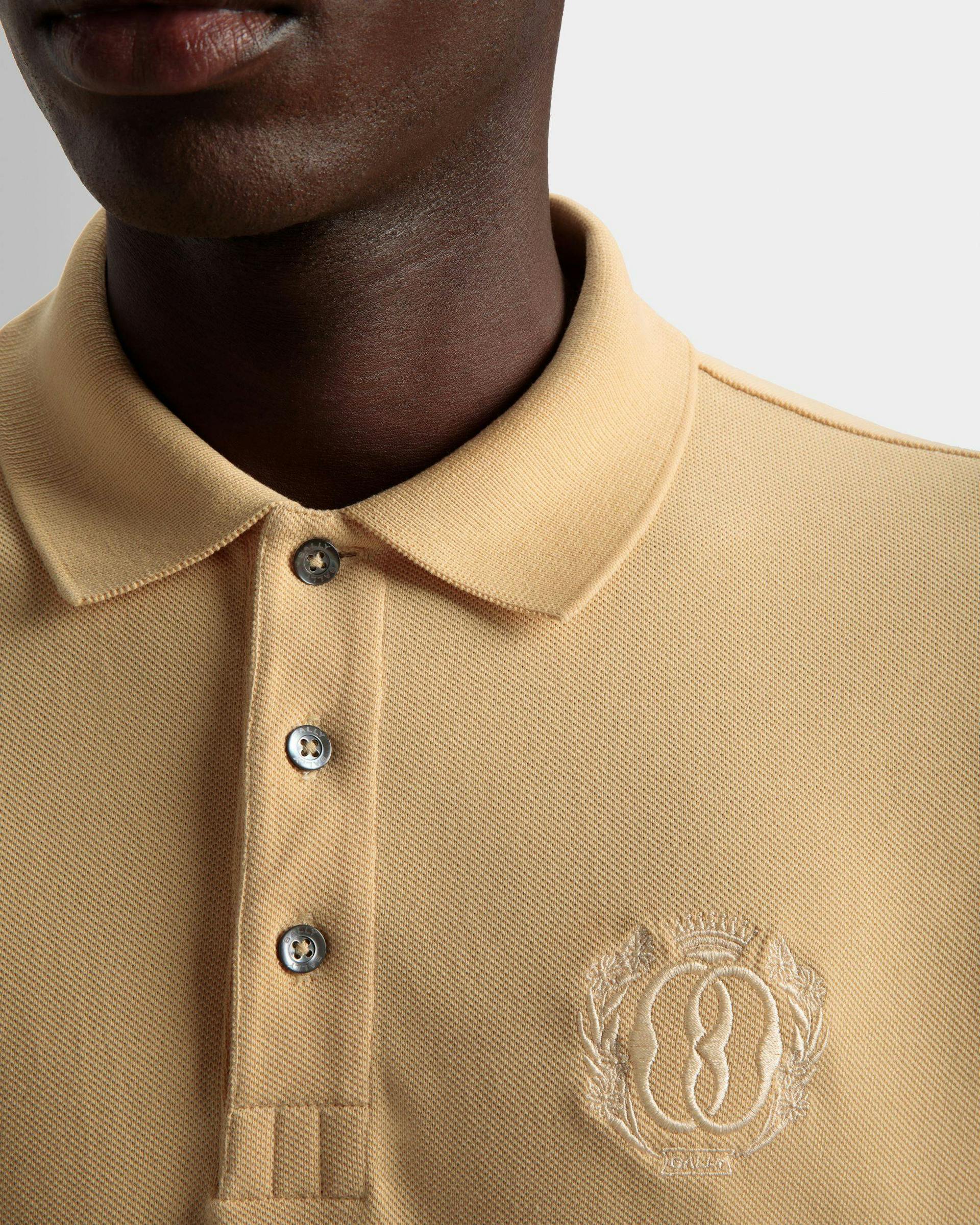Polo Emblem En Coton Crème - Homme - Bally - 04