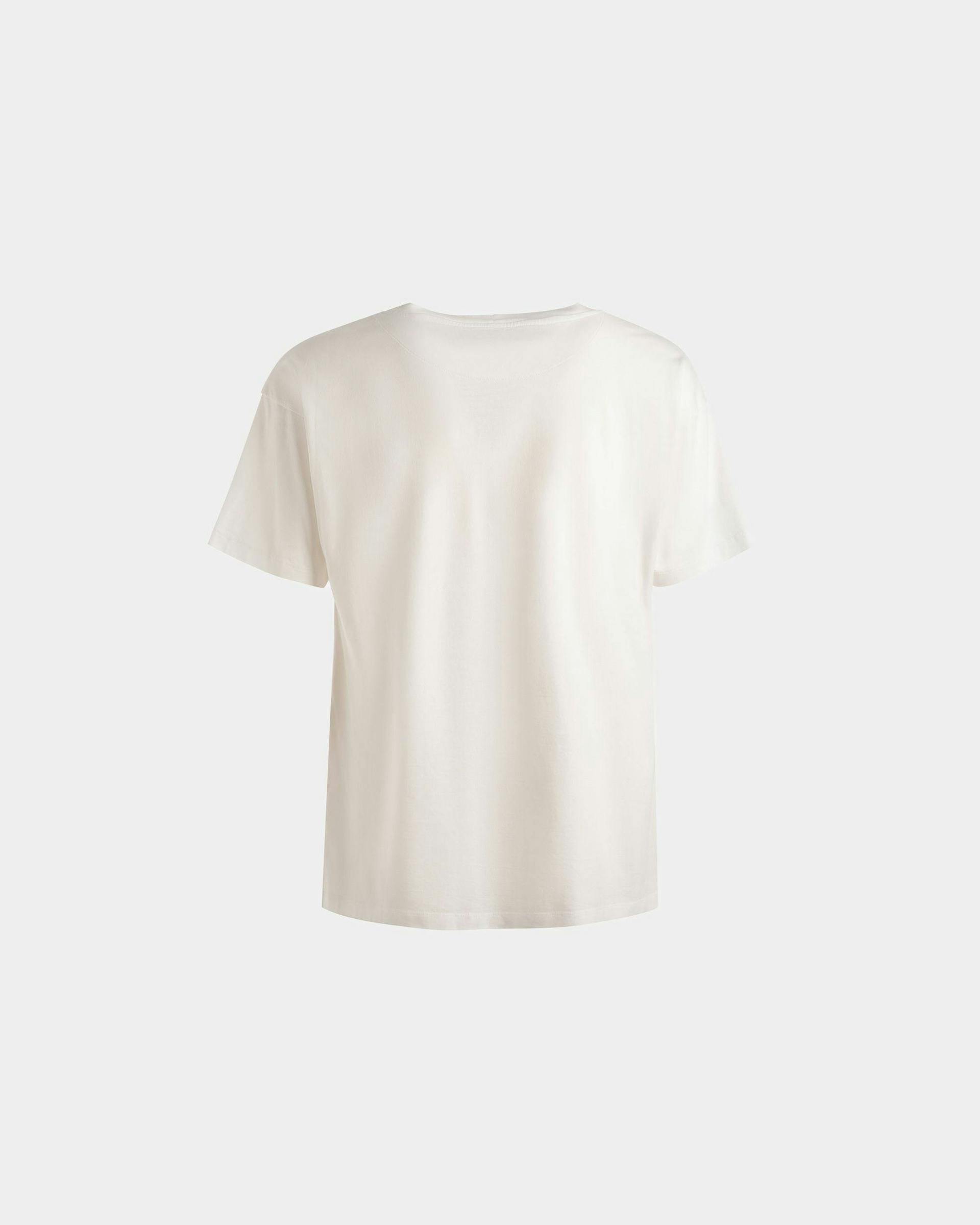 T-Shirt Con Stampa In Cotone Bianco - Uomo - Bally - 07