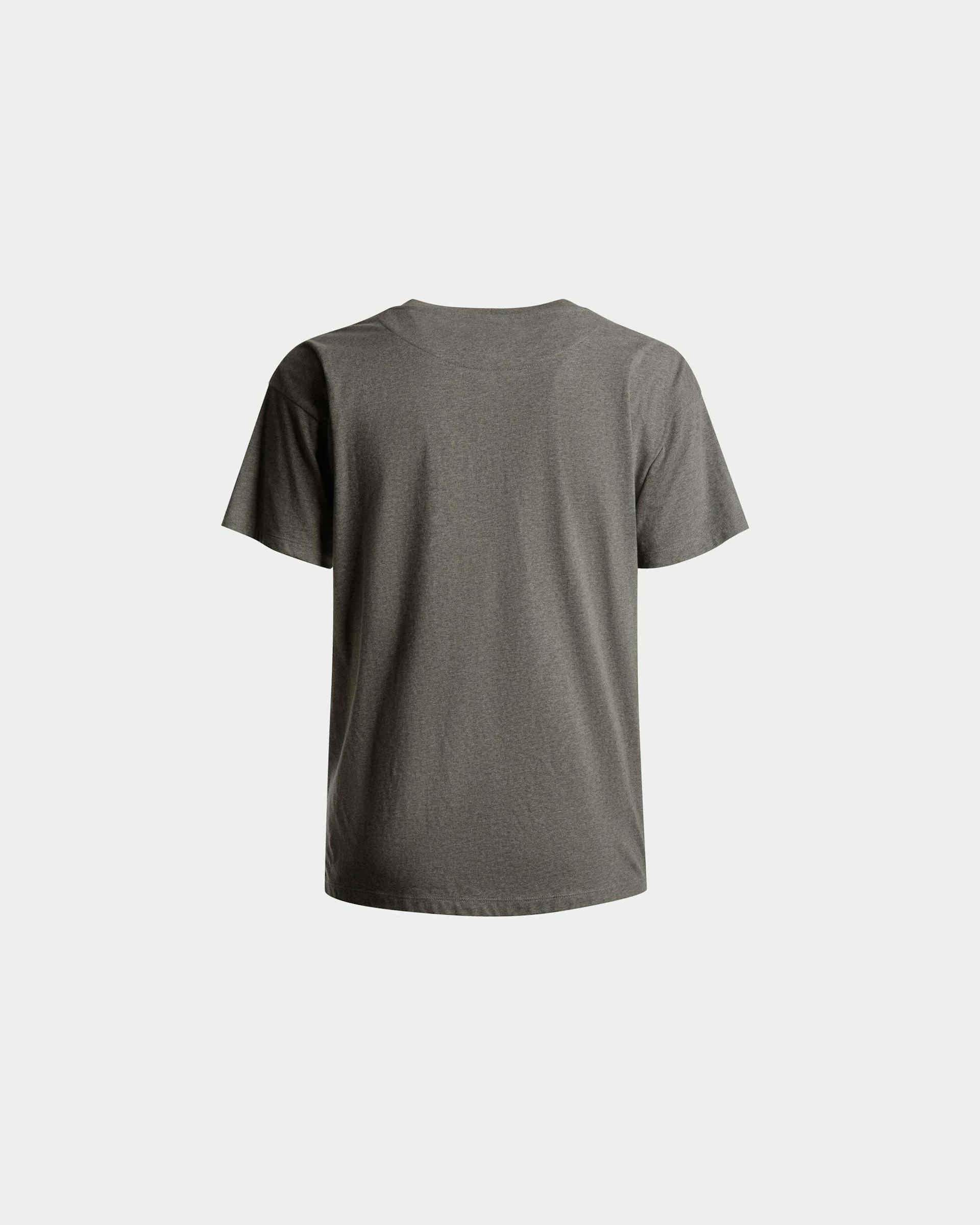 T-Shirt Mit Logo Aus Grau Melierter Baumwolle - Herren - Bally - 07