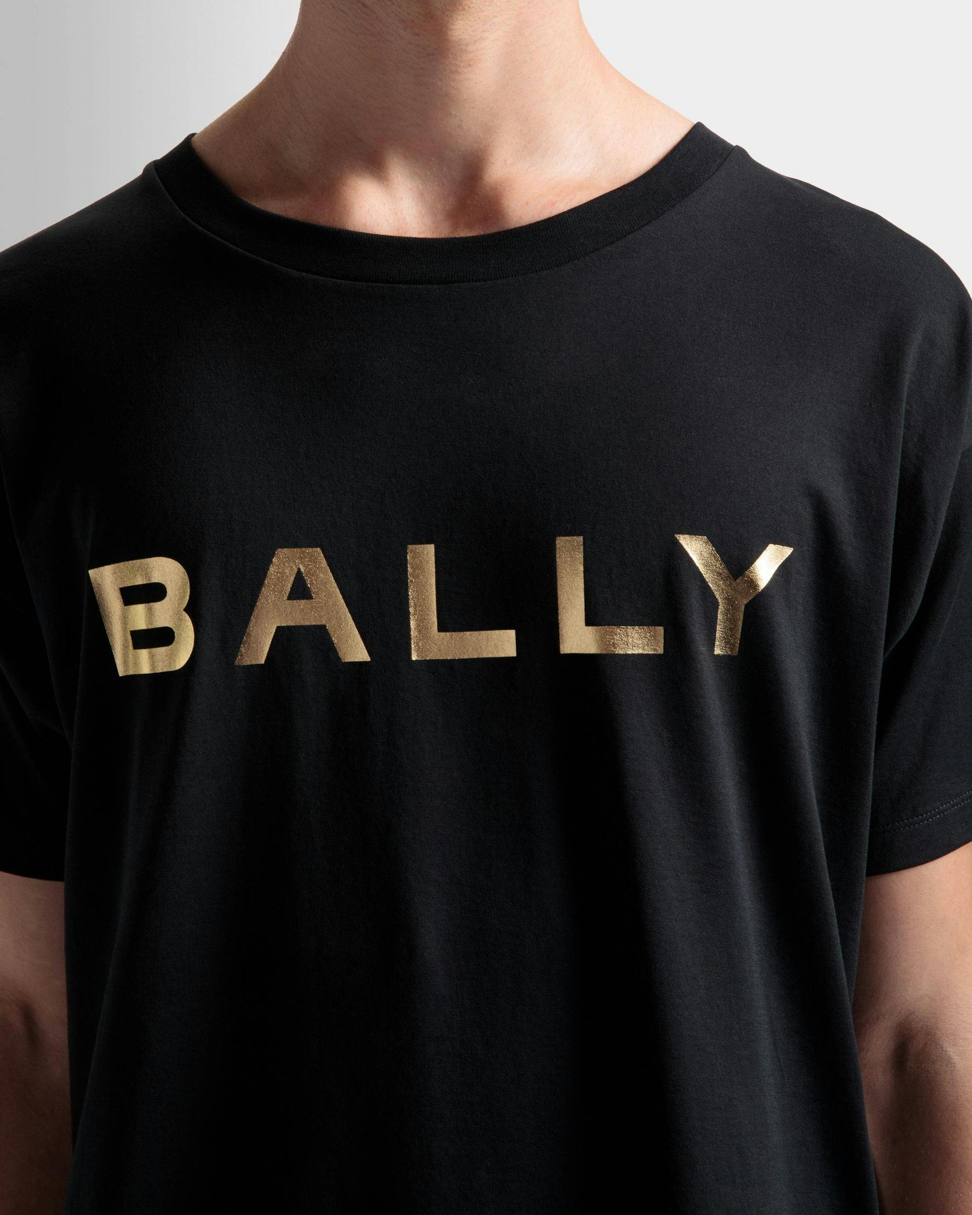 T-Shirt Mit Logo Aus Schwarzer Baumwolle - Herren - Bally - 04