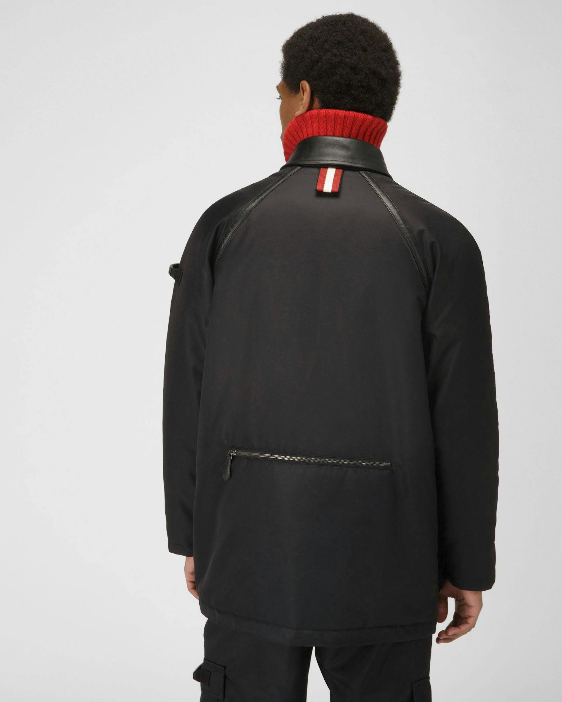 Recycled Nylon Jacket In Black - Men's - Bally - 03