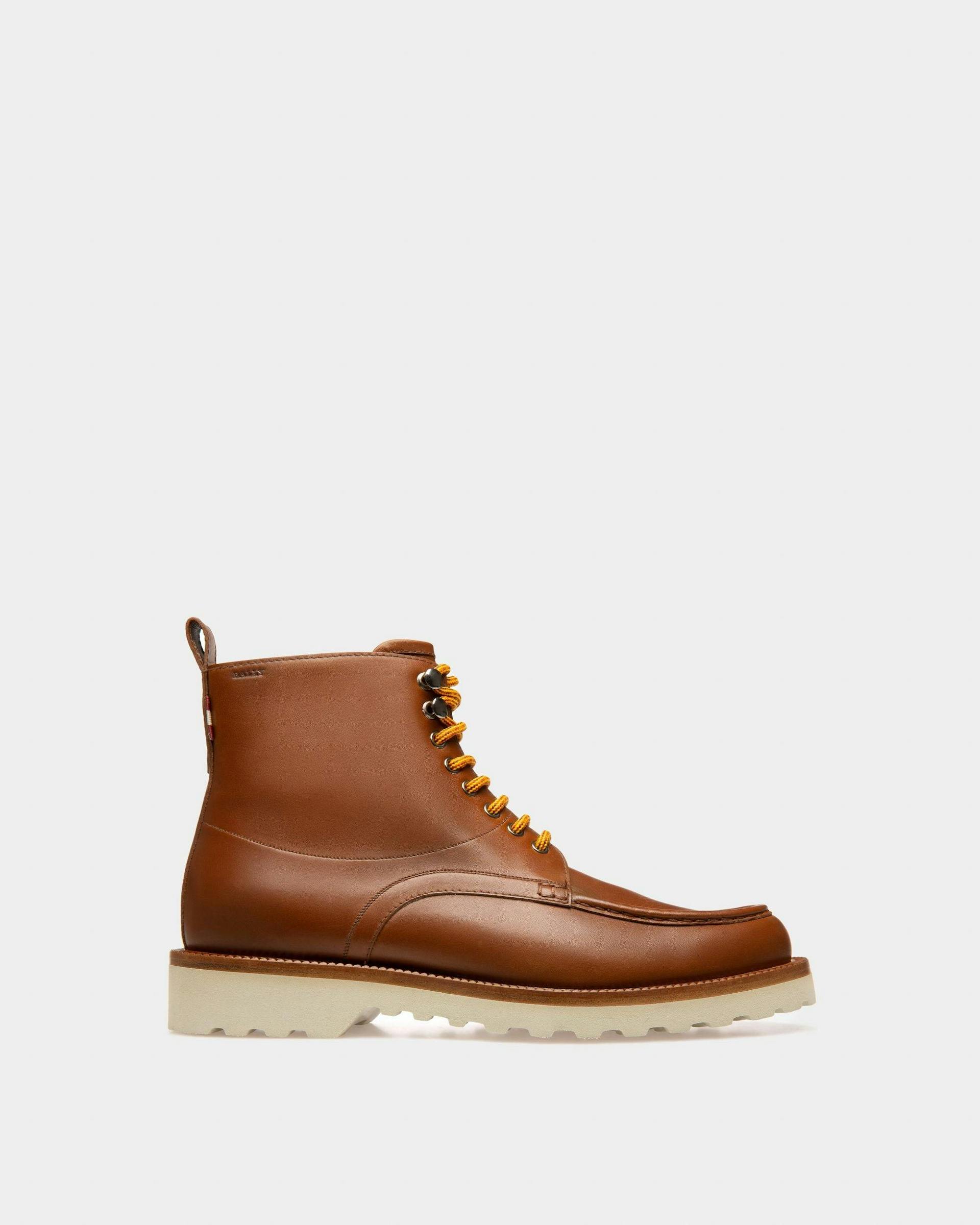 Nobilus Leather Boots In Brown - Men's - Bally - 01