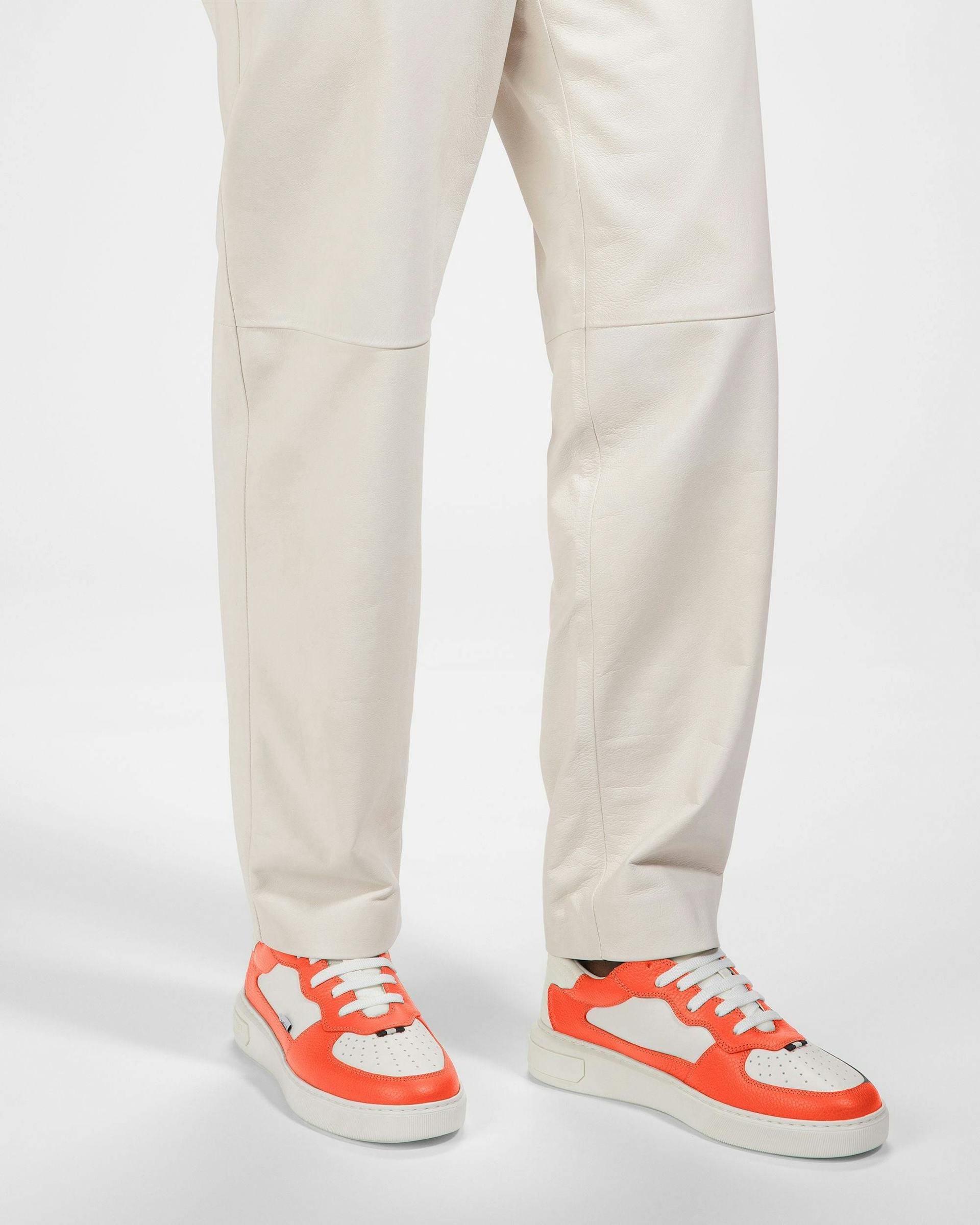 Mark Sneakers Aus Leder In Orange Und Weiß - Herren - Bally - 07