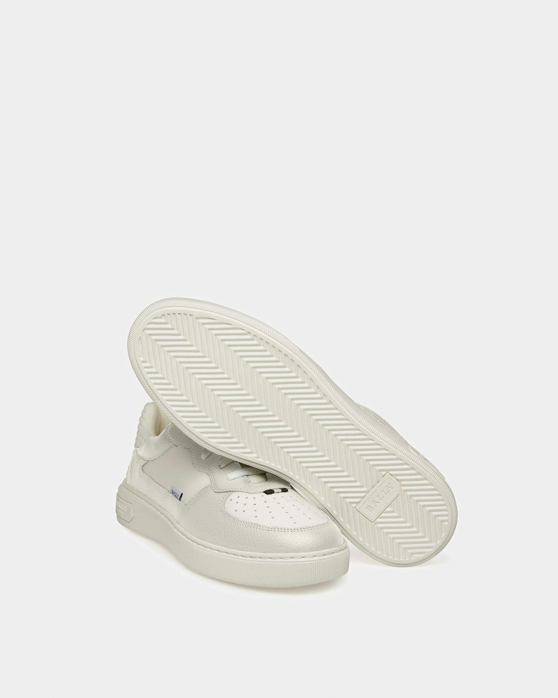 Mark Sneaker In Pelle E Tessuto Bianco - Uomo - Bally - 04