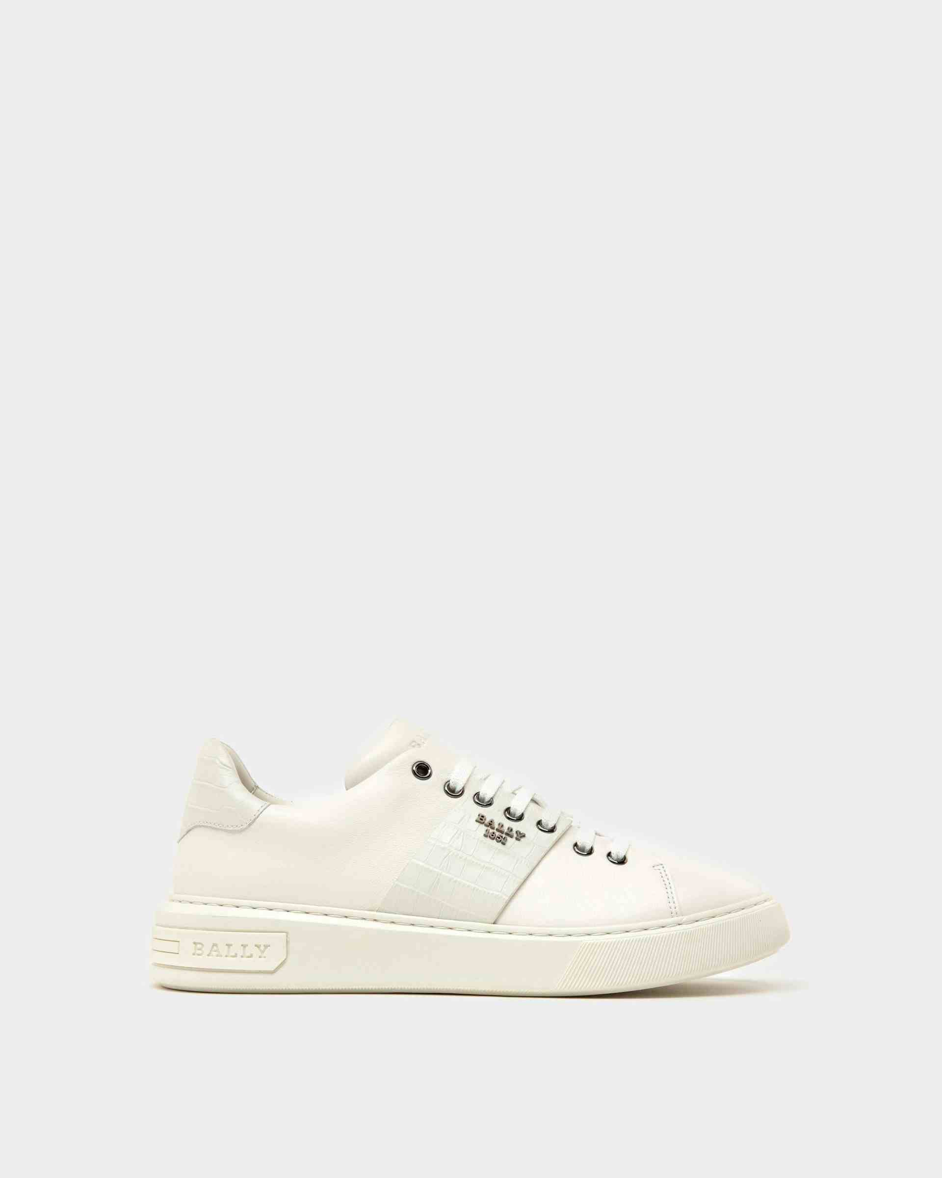 Mattye Sneaker In Pelle Colore Bianco - Uomo - Bally