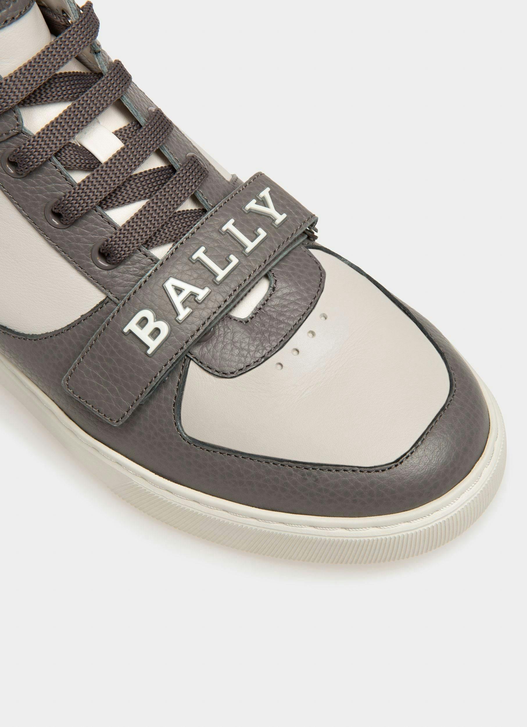 Merryk Sneakers In Pelle Grigia E Rossa - Uomo - Bally - 06