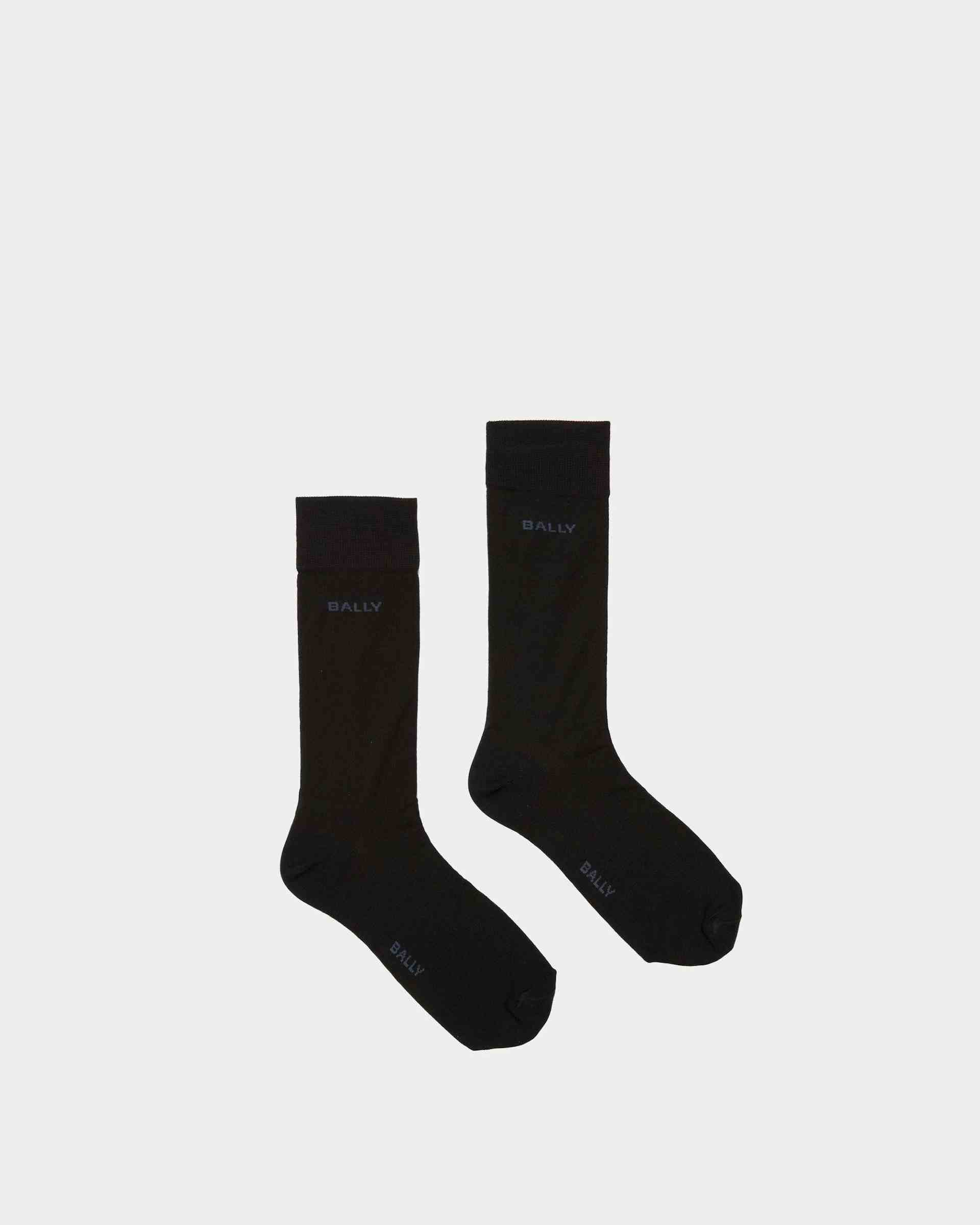 Logo-Socken Aus Baumwollgemisch in Tintenblau und Indigoblau - Herren - Bally