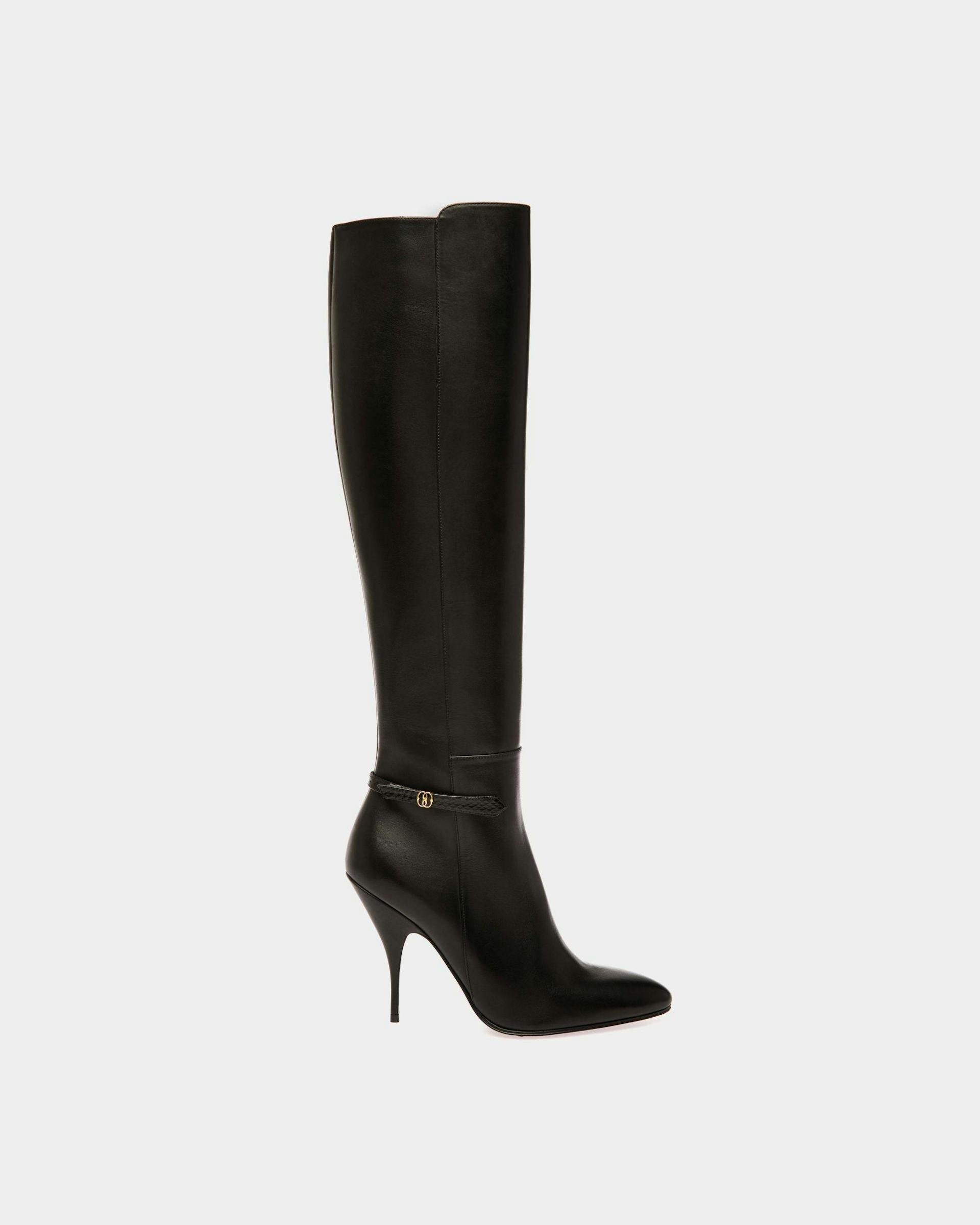 Paulina Boots In Black Leather - Women's - Bally - 01