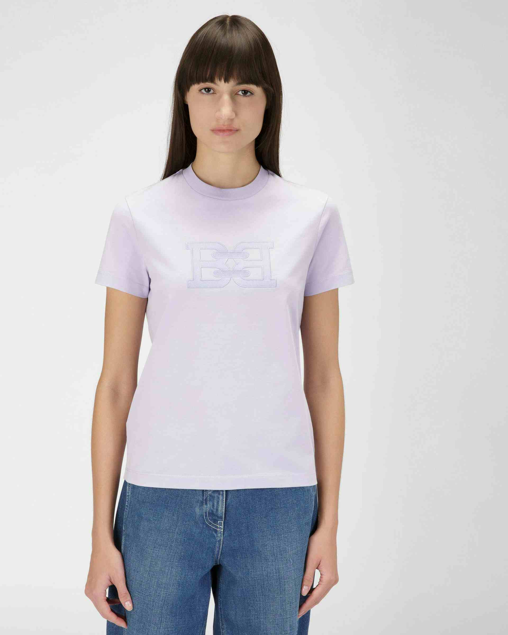 T-Shirt En Coton Biologique Violet - Femme - Bally