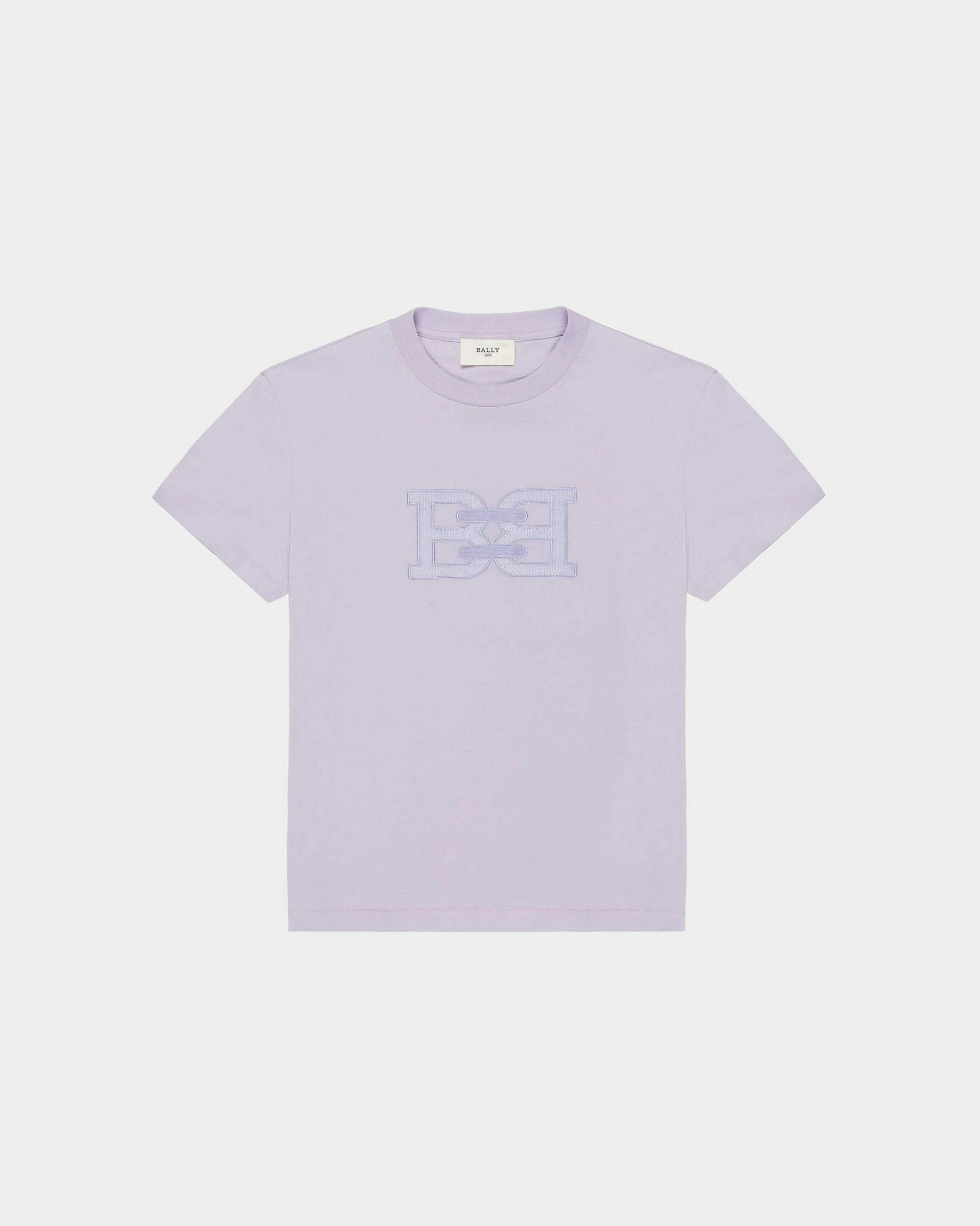 T-Shirt En Coton Biologique Violet - Femme - Bally - 04