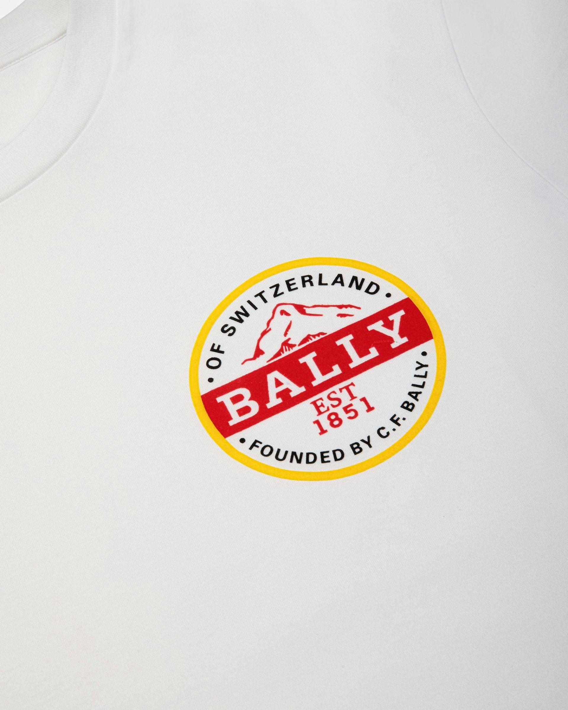 Baumwoll-T-Shirt T-Shirt Aus Baumwolle In Weiß - Damen - Bally - 02