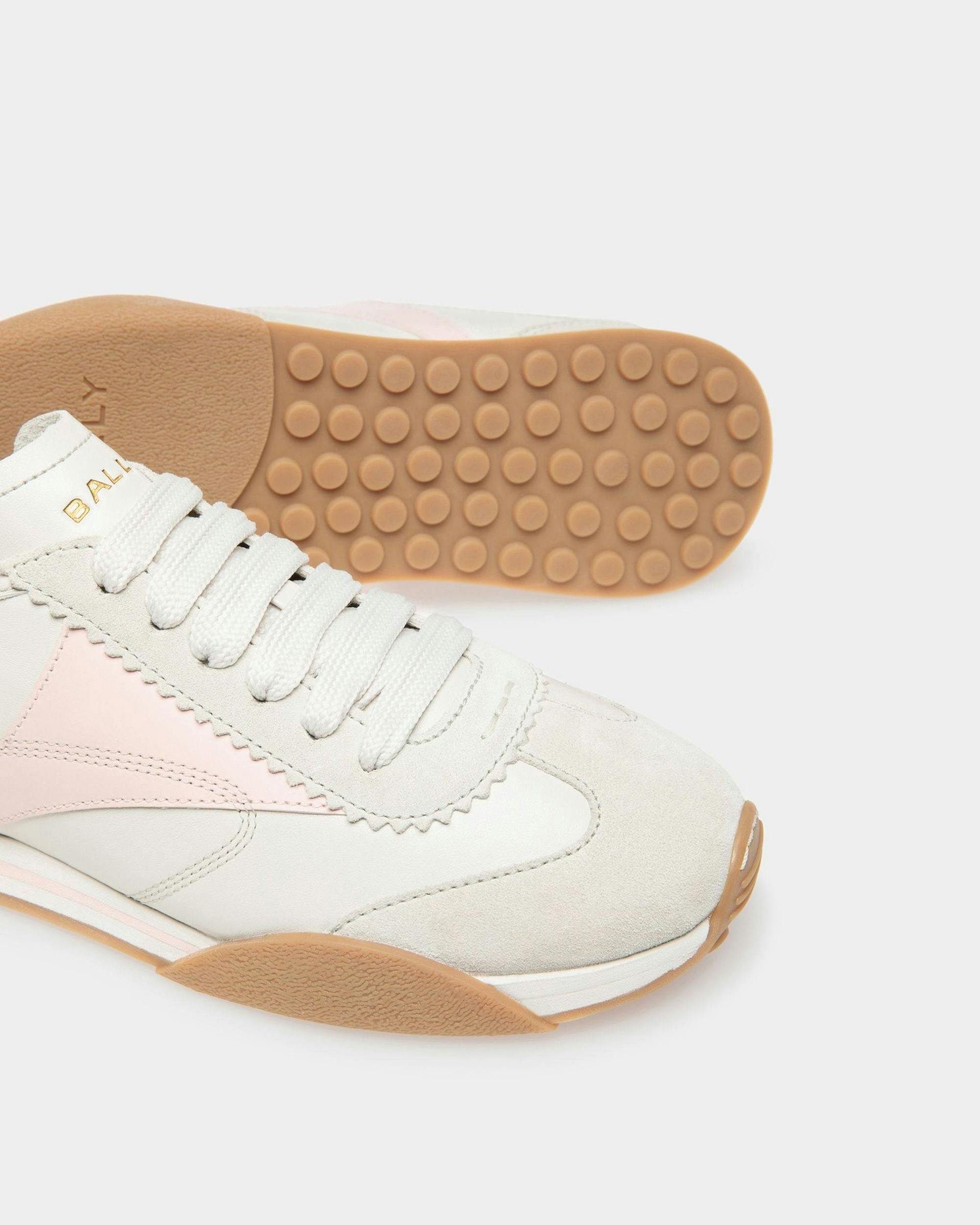Sussex Sneaker Aus Leder in Staubweiß und Rosé - Damen - Bally - 04