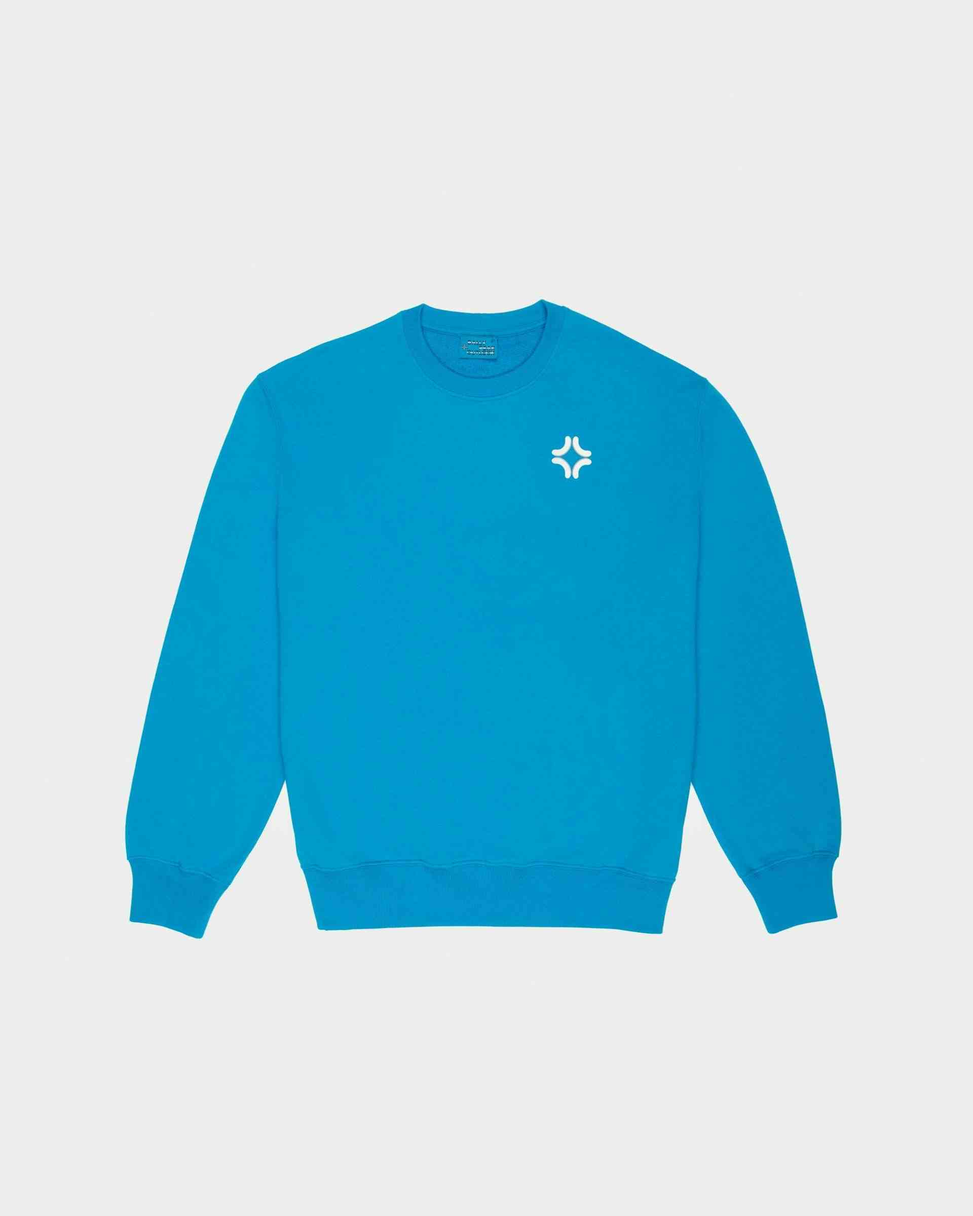 Sweatshirt Mit Rundhalsaenschnitt Aen Bio-Baumwolle In Blau - Damen - Bally