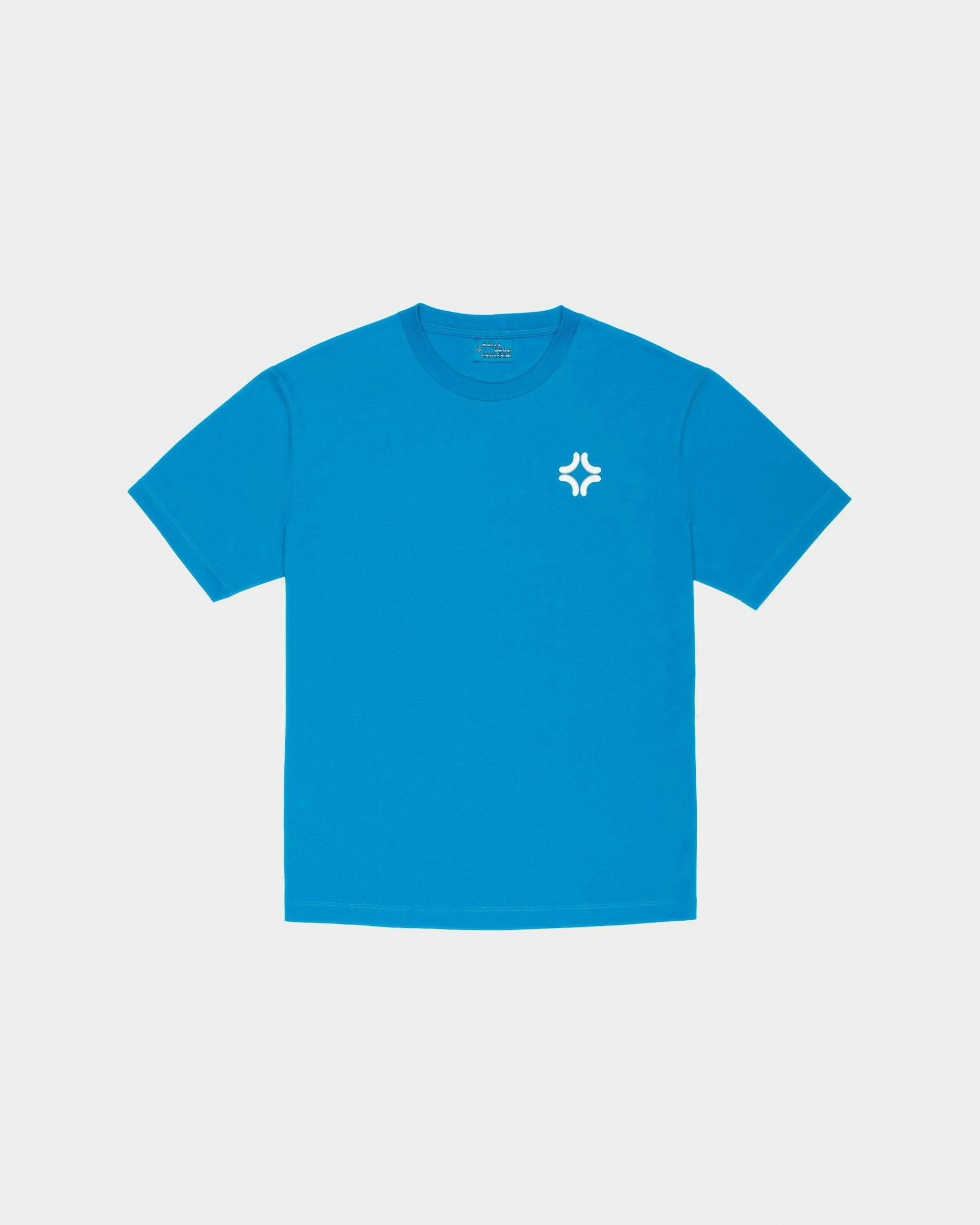 T-Shirt Bally Peak Outlook In Cotone Organico Colore Blu - Donna - Bally - 01