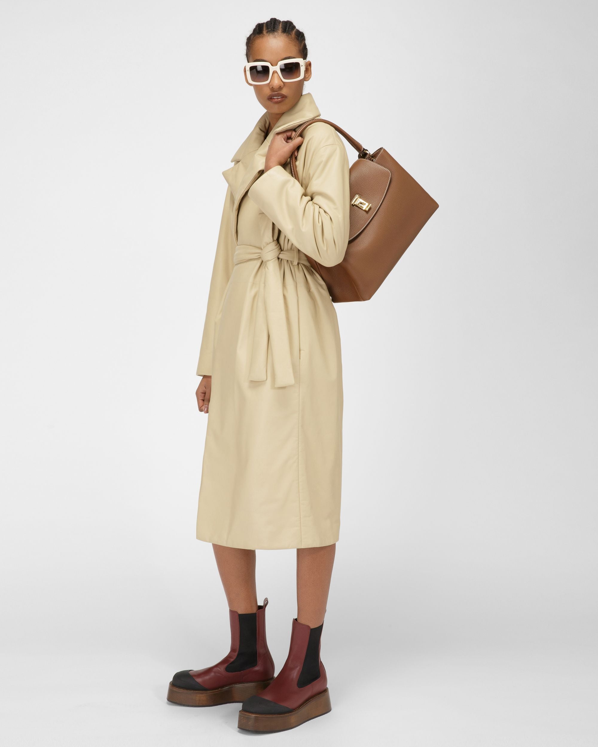 Layka Borsa A Mano In Pelle Marrone - Donna - Bally - 02