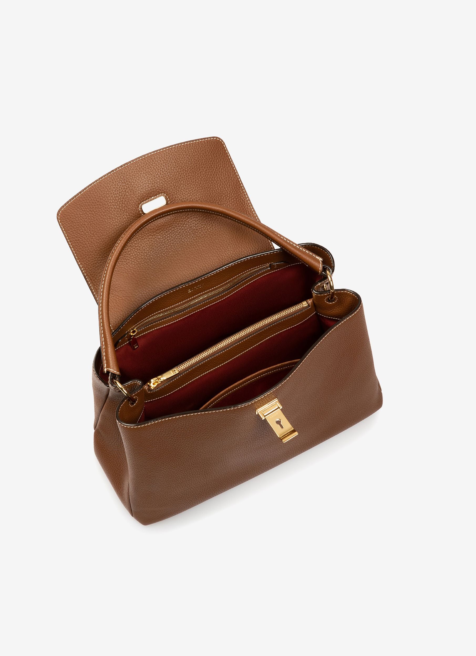 Layka Borsa A Mano In Pelle Marrone - Donna - Bally - 04