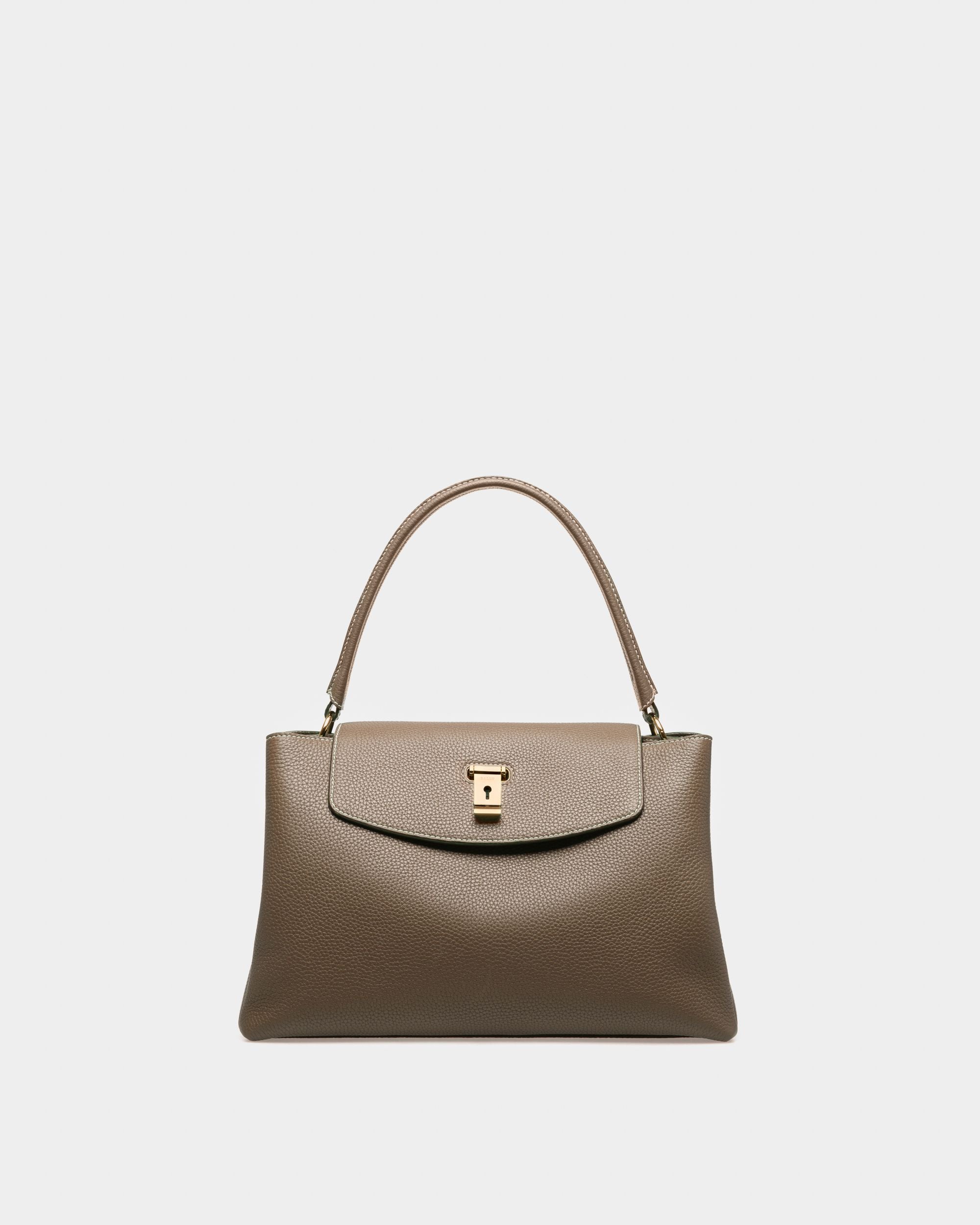 Layka Henkeltasche Aus Hellbraun Leder - Women's - Bally - 01