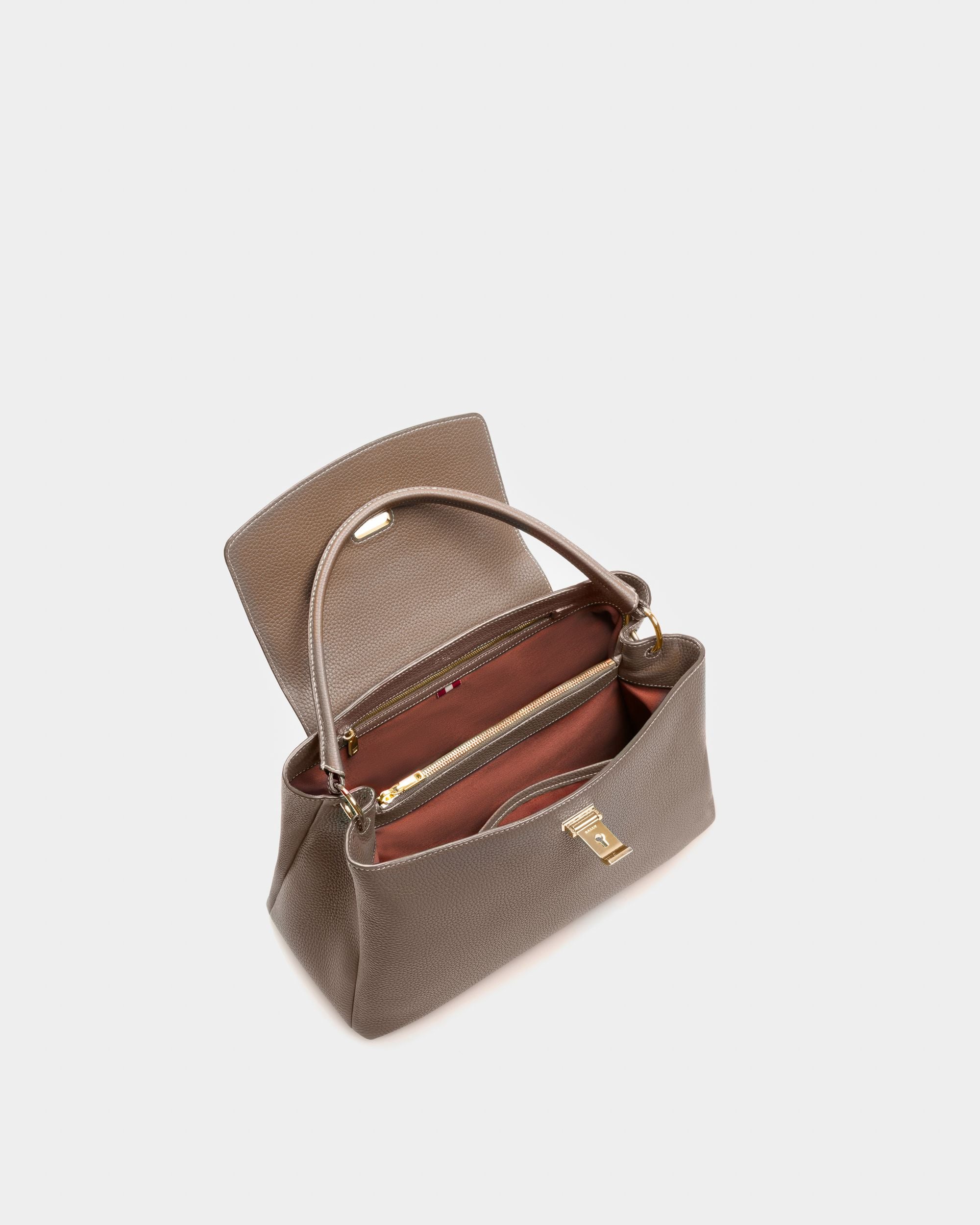 Layka Henkeltasche Aus Hellbraun Leder - Women's - Bally - 05