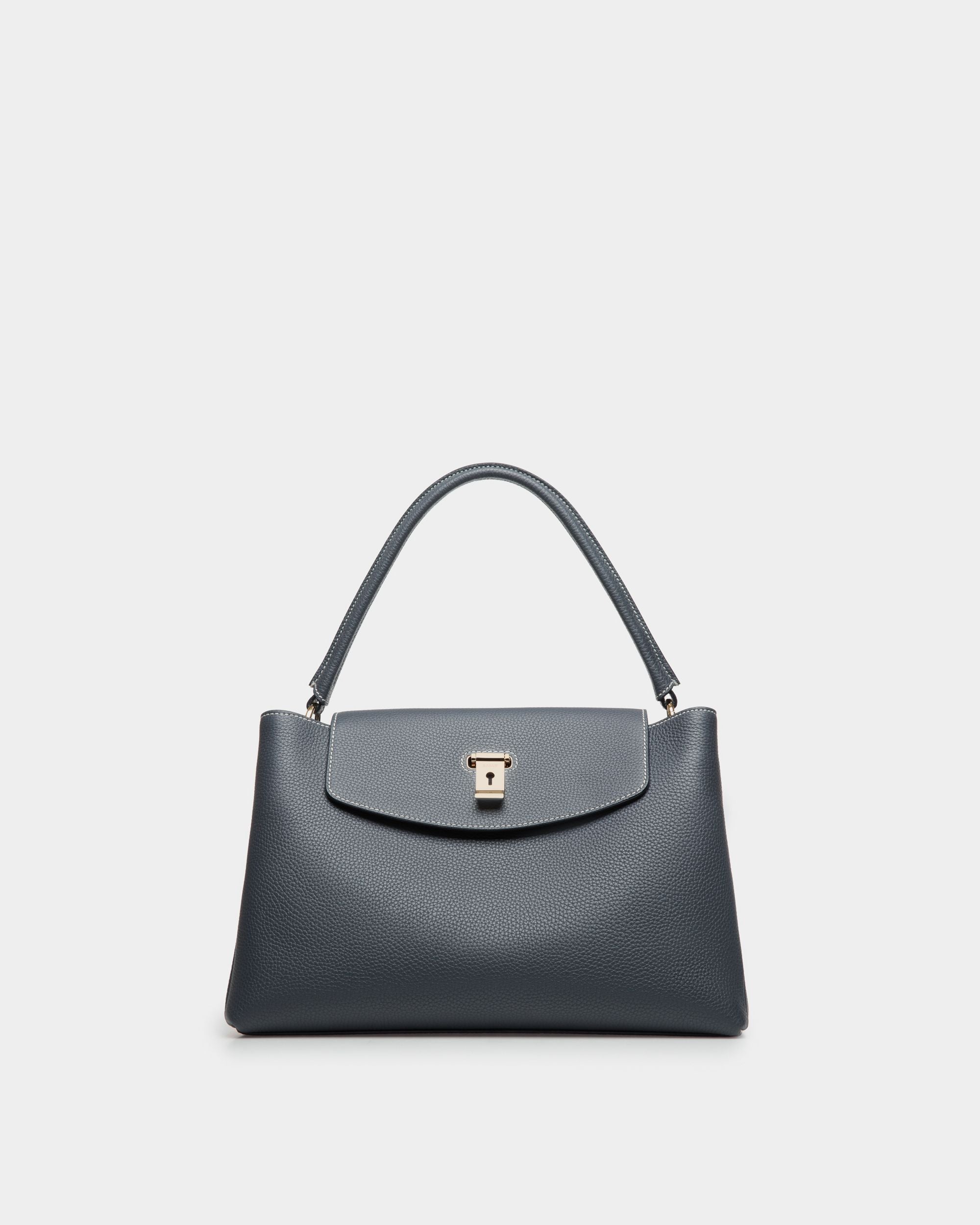 Sac À Anse Supérieure Lock Me En Cuir - Femme - Bally - 01