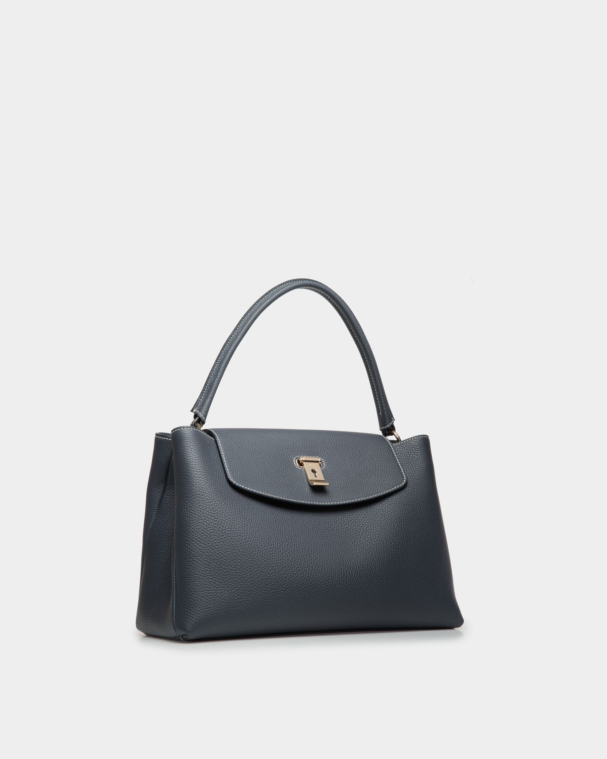 Sac À Anse Supérieure Lock Me En Cuir - Femme - Bally - 03