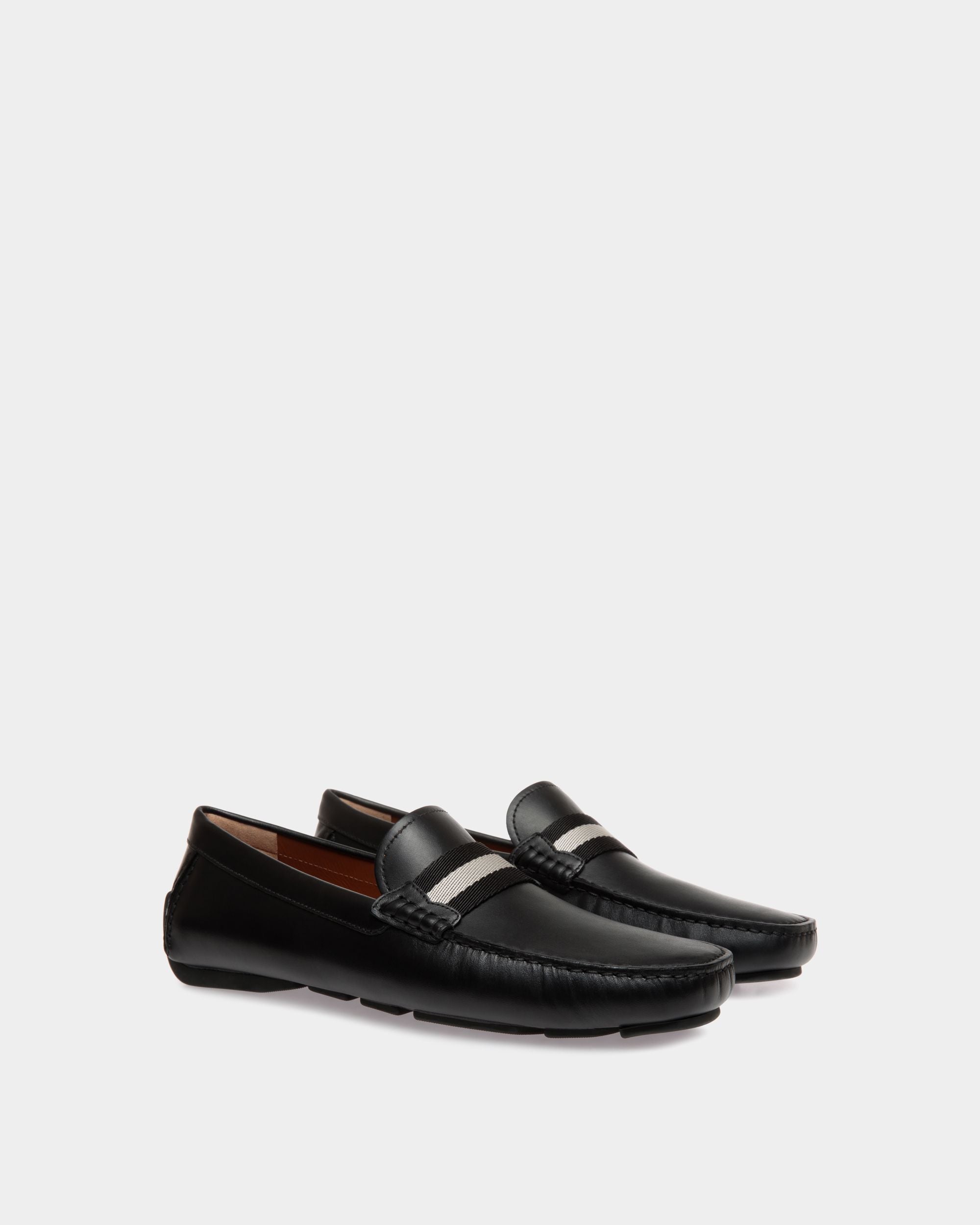 Waltec Driver-Schuh Aus Leder In Schwarz - Herren - Bally - 02