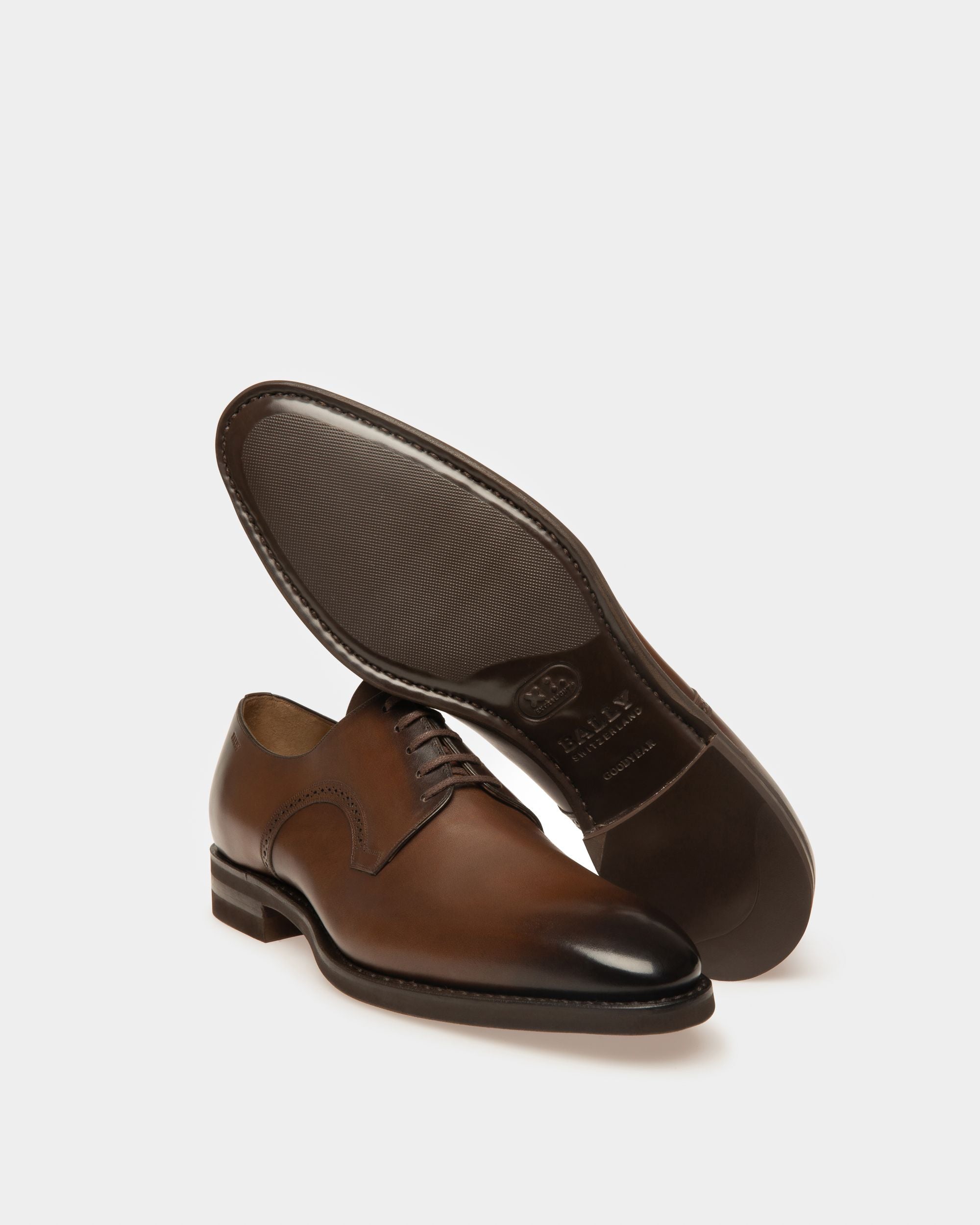Scrivani Derby In Pelle Marrone - Uomo - Bally - 03