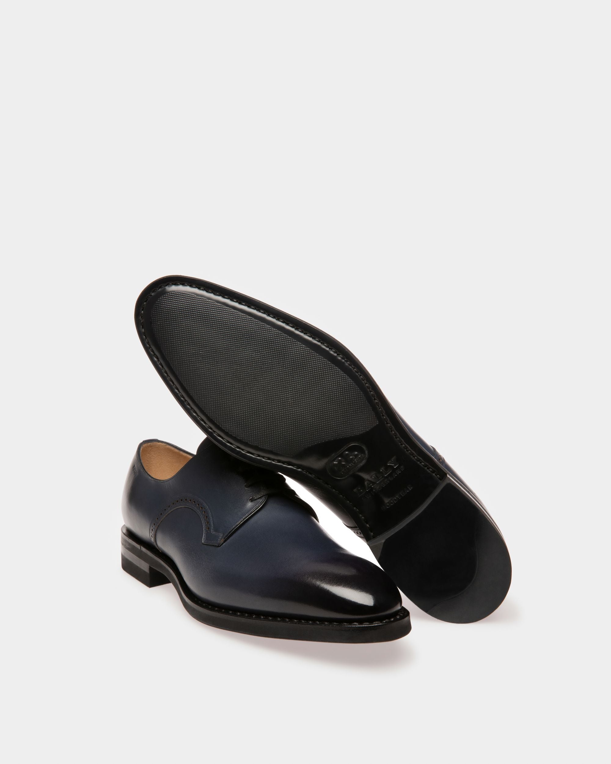 Scrivani Derbyschuhe Aus Marineblauem Leder - Herren - Bally - 04