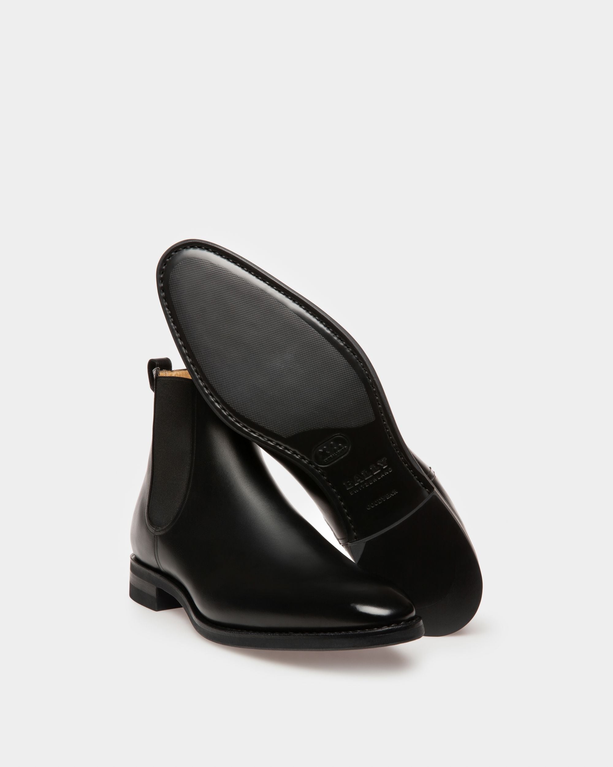 Botte Scavone Pour Homme En Cuir Noir - Homme - Bally - 02